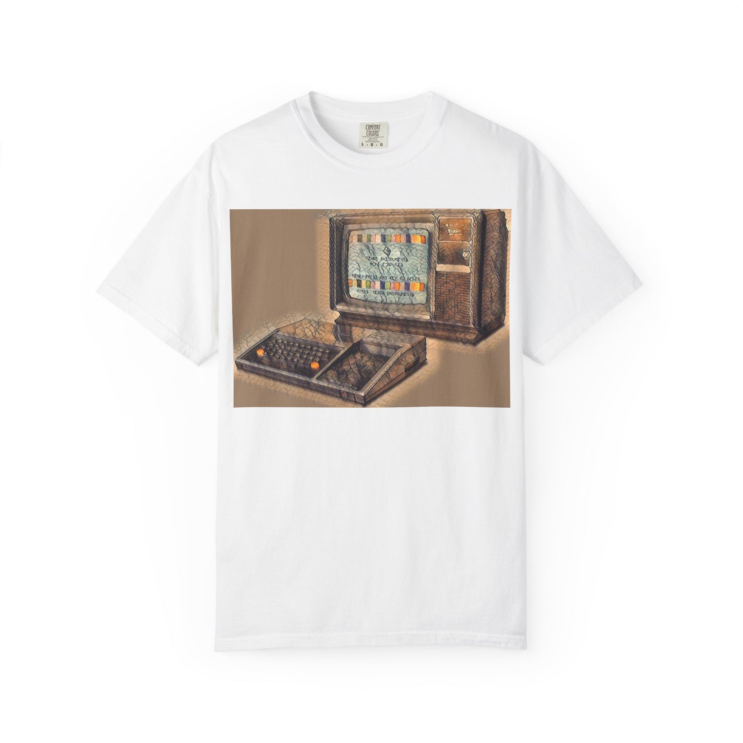 TI 99/4A Home Computer T-Shirt | Sepia/Color Art | Ideal for tech enthusiasts and collectors