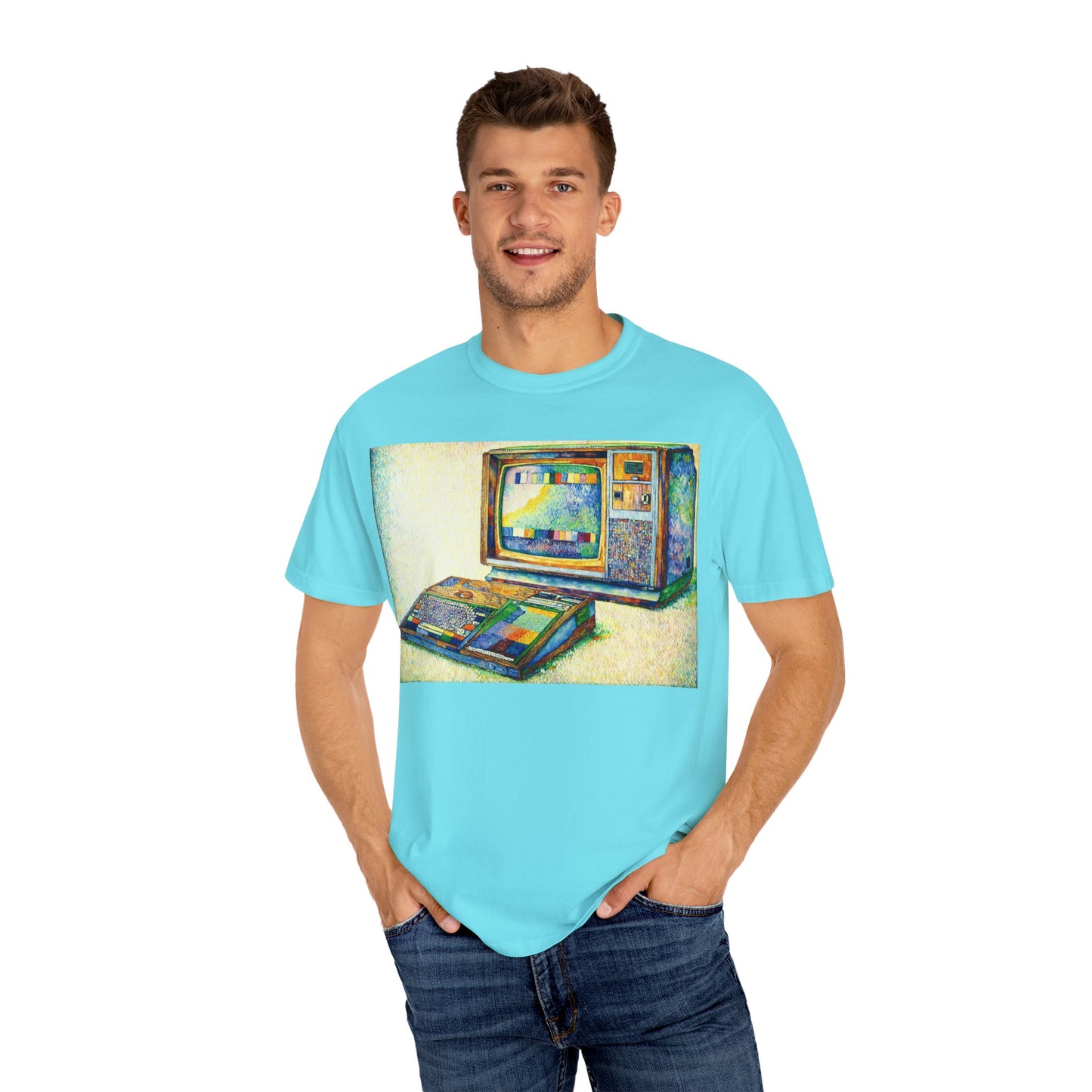 TI 99/4A Home Computer T-Shirt | Pixel Art Color | Ideal for tech enthusiasts and collectors