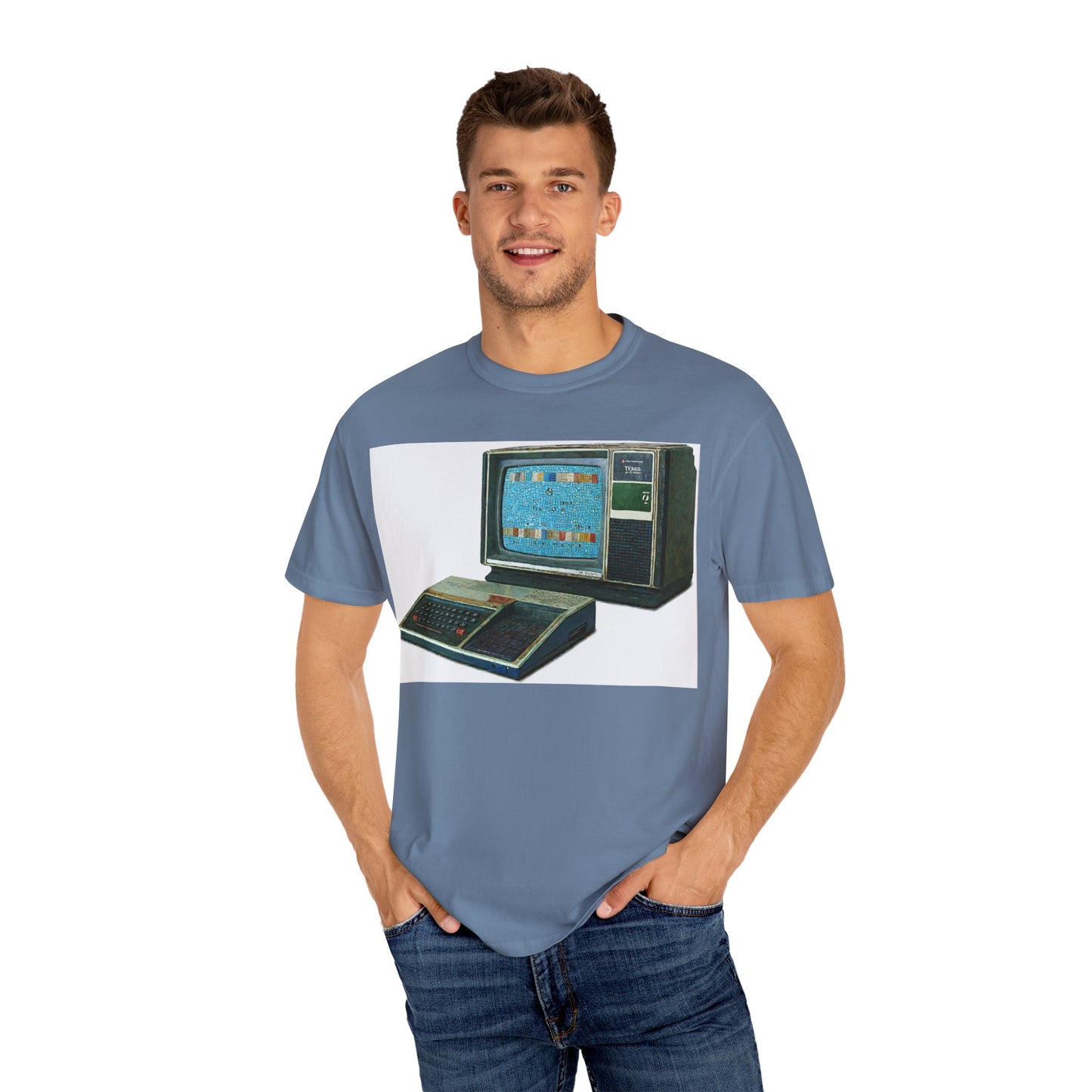 TI 99/4A Home Computer T-Shirt | Mosaic Art Color | Ideal for tech enthusiasts and collectors
