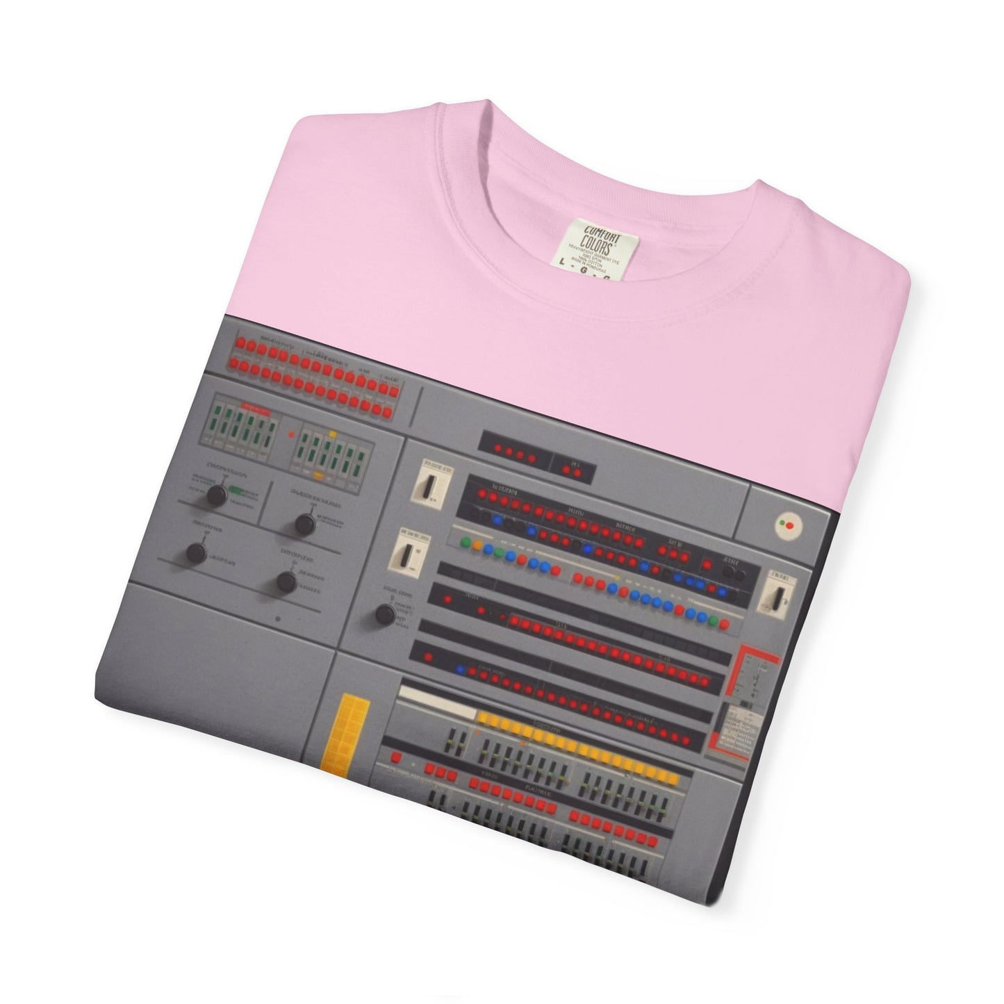 Classic Mainframe Computer Control Panel T-Shirt - Pixel Art Color