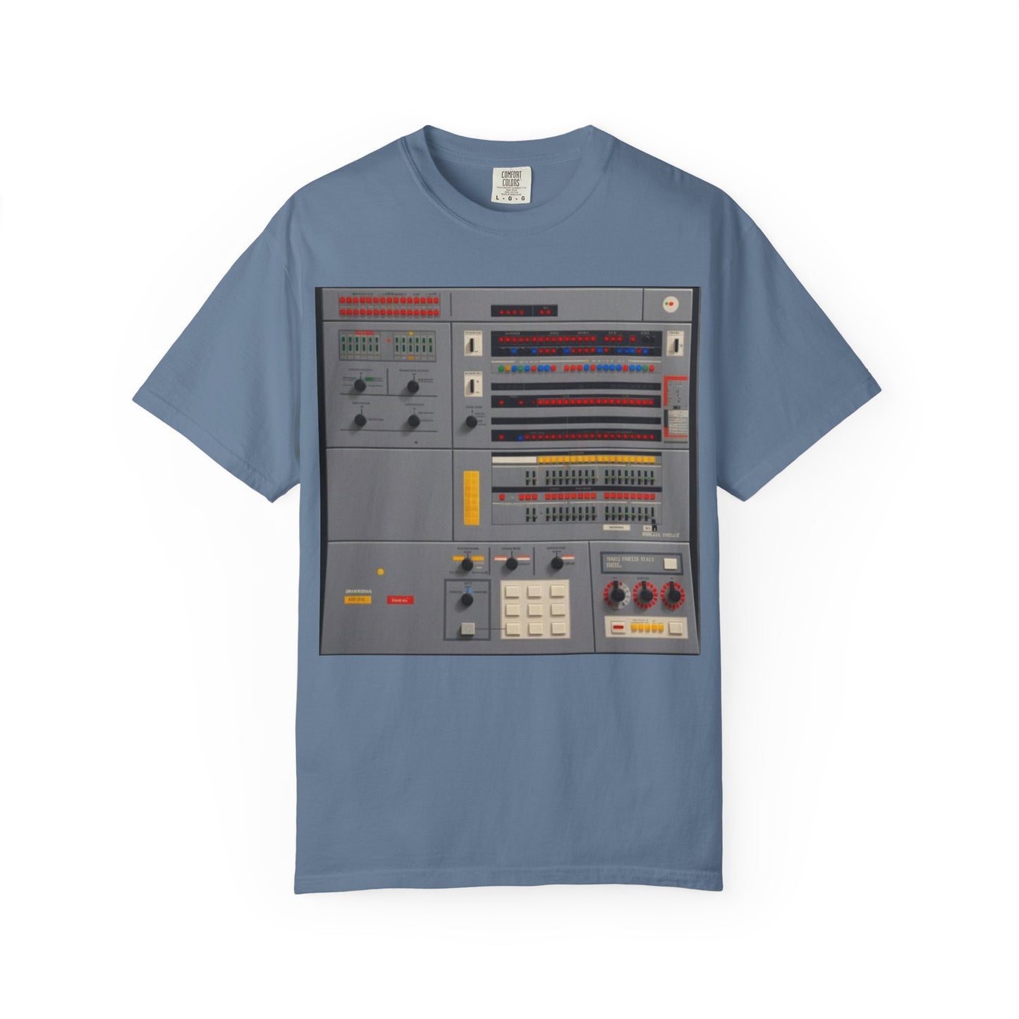 Classic Mainframe Computer Control Panel T-Shirt - Pixel Art Color