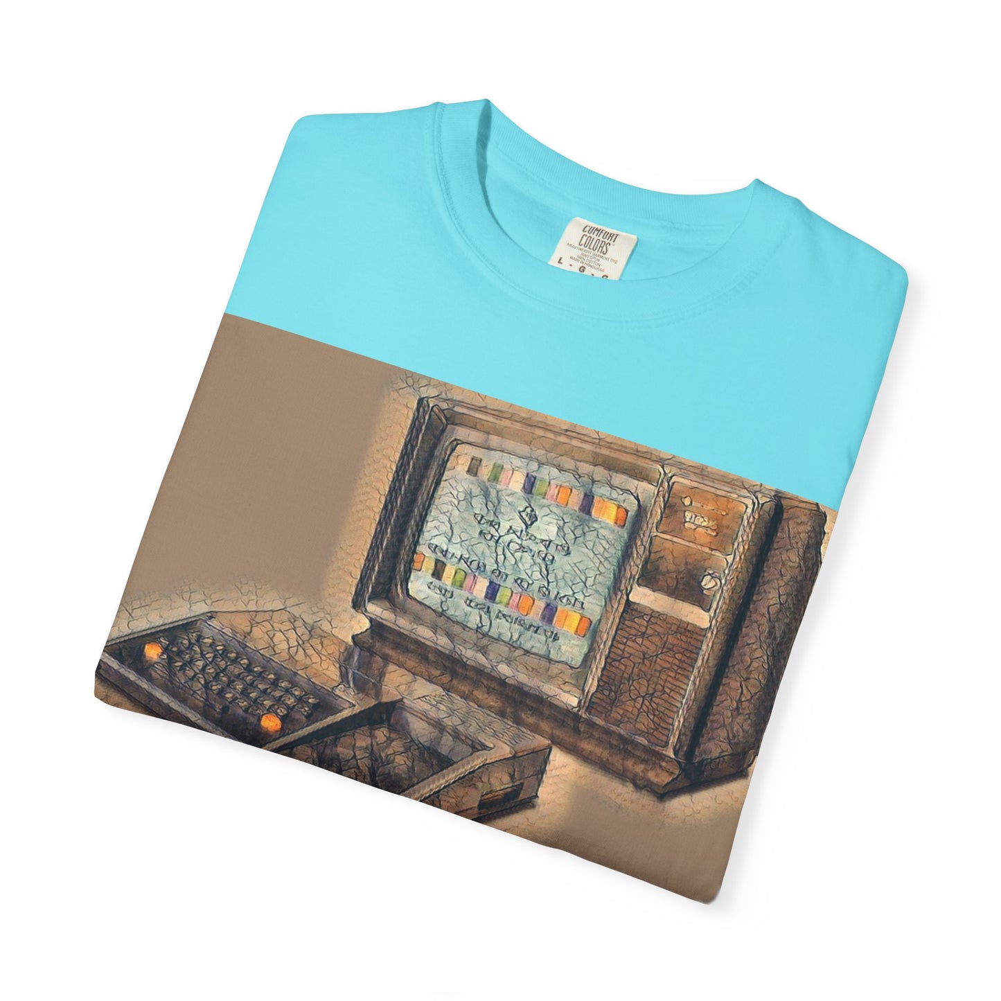 TI 99/4A Home Computer T-Shirt | Sepia/Color Art | Ideal for tech enthusiasts and collectors