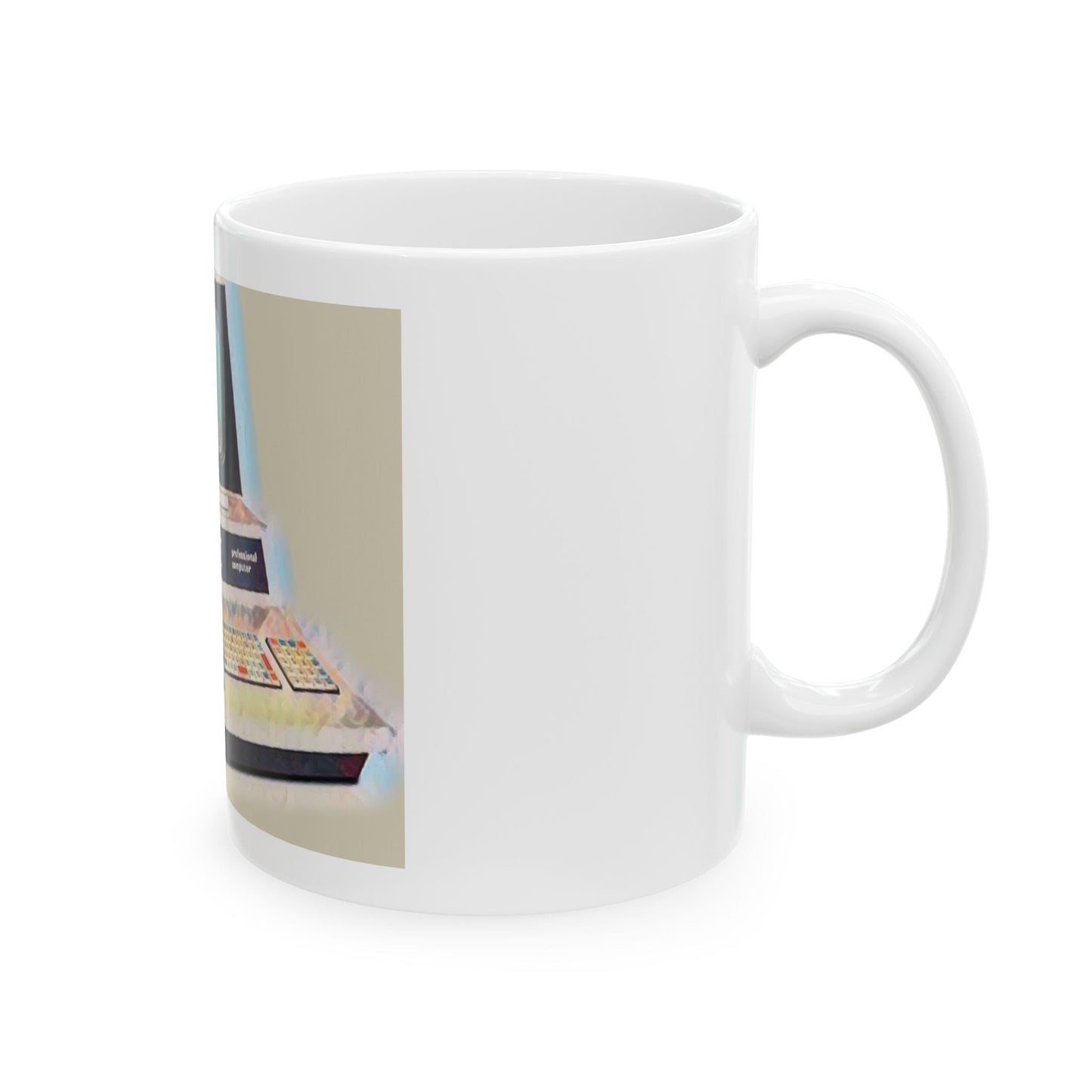 Vintage Computer Ceramic Mug | Retro PET Design | Perfect for Tech Lovers