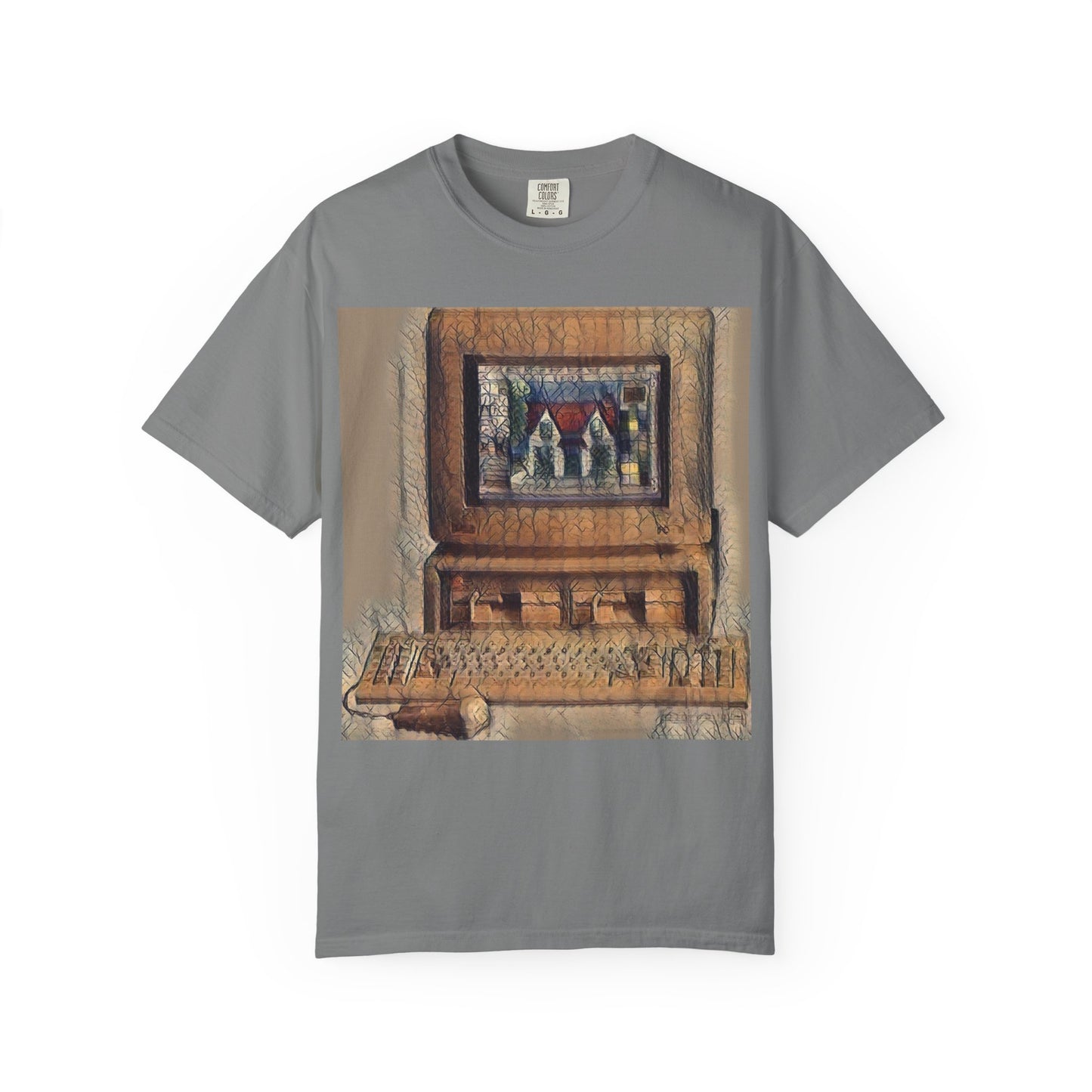 Classic business machine inspired T-Shirt | Faded Print Art | Ideal for tech enthusiasts and collectors