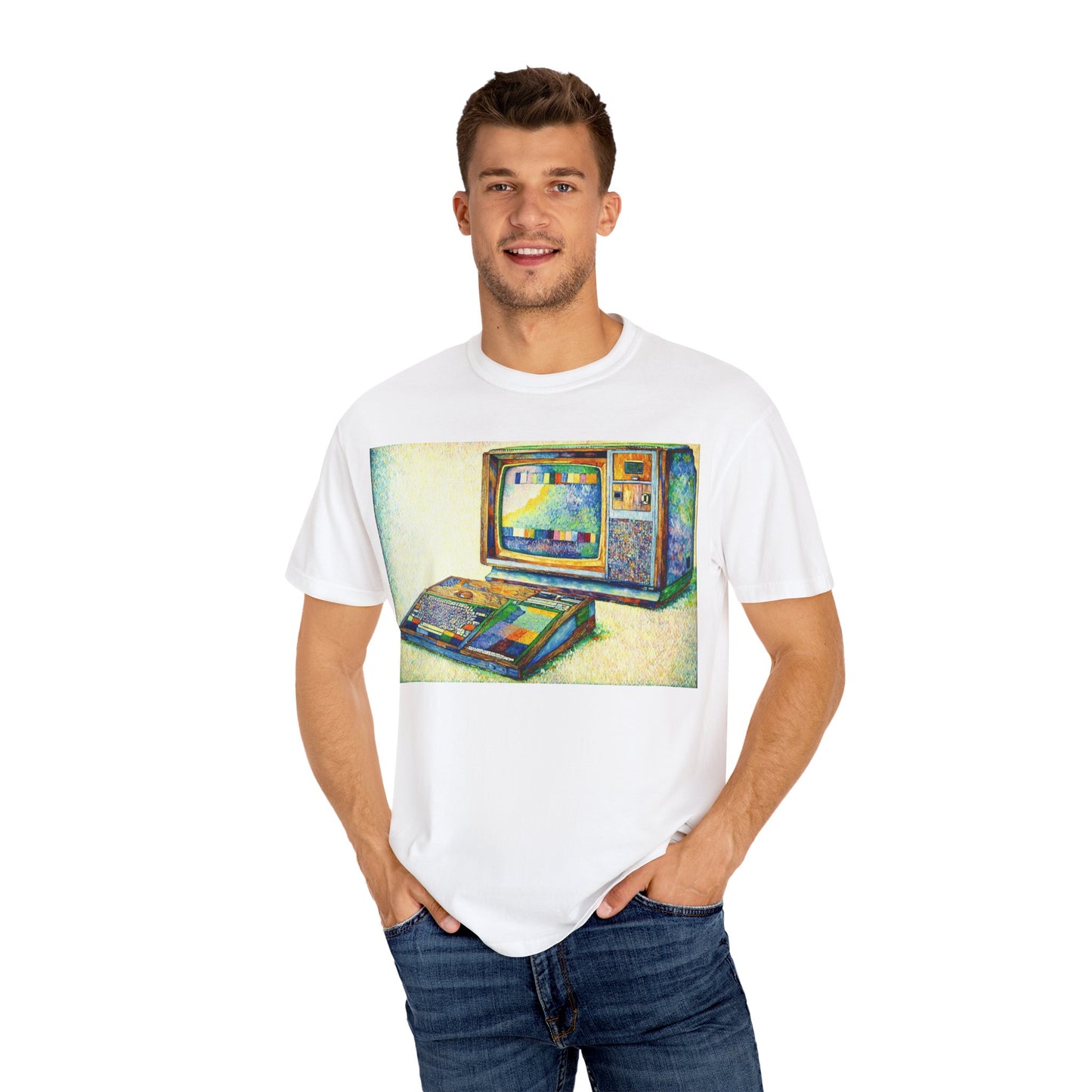 TI 99/4A Home Computer T-Shirt | Pixel Art Color | Ideal for tech enthusiasts and collectors