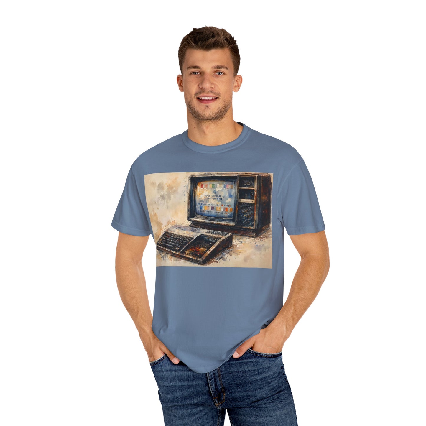 TI 99/4A Home Computer T-Shirt | Oil Art Color | Ideal for tech enthusiasts and collectors
