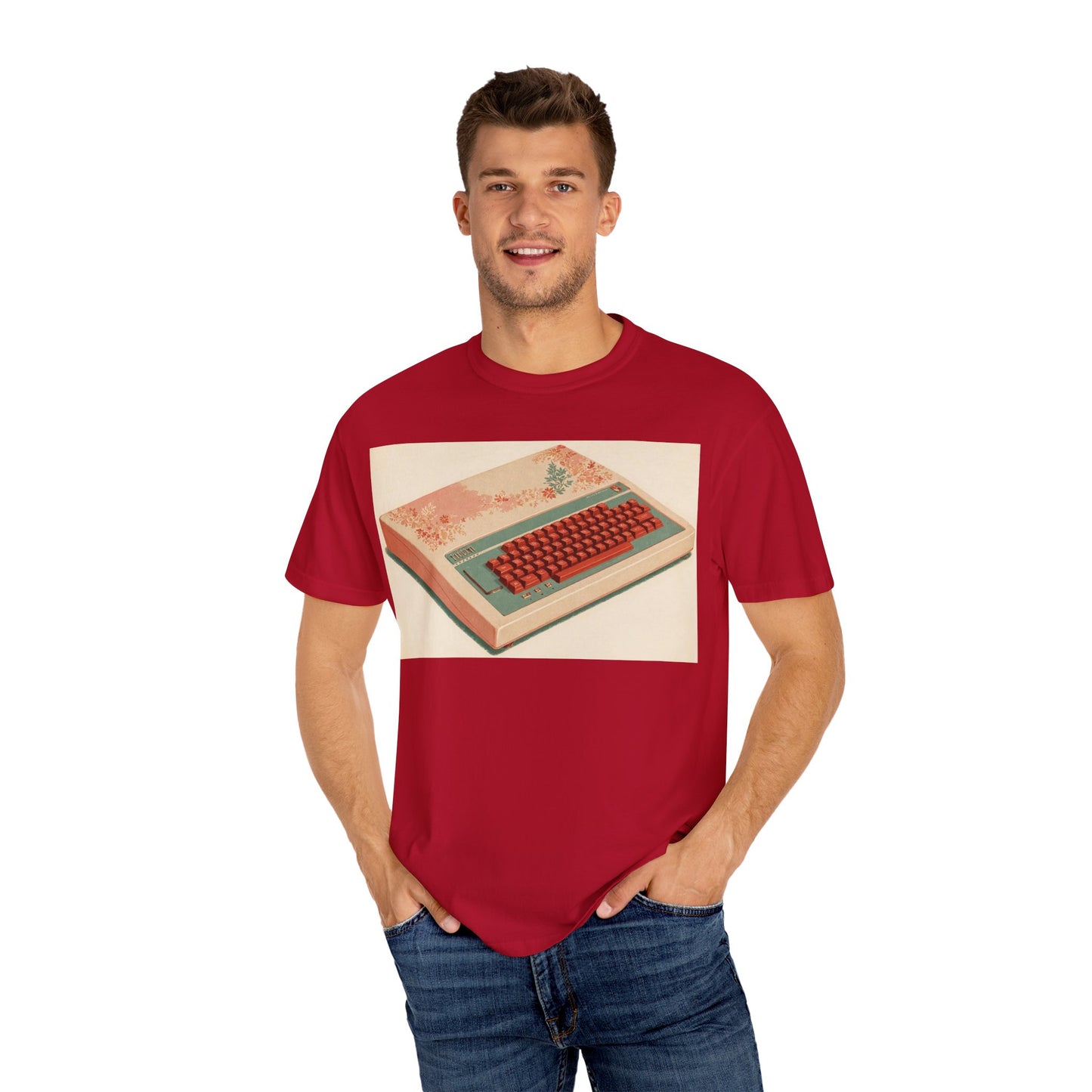 Classic Micro Computer T-Shirt - Floral Art Color