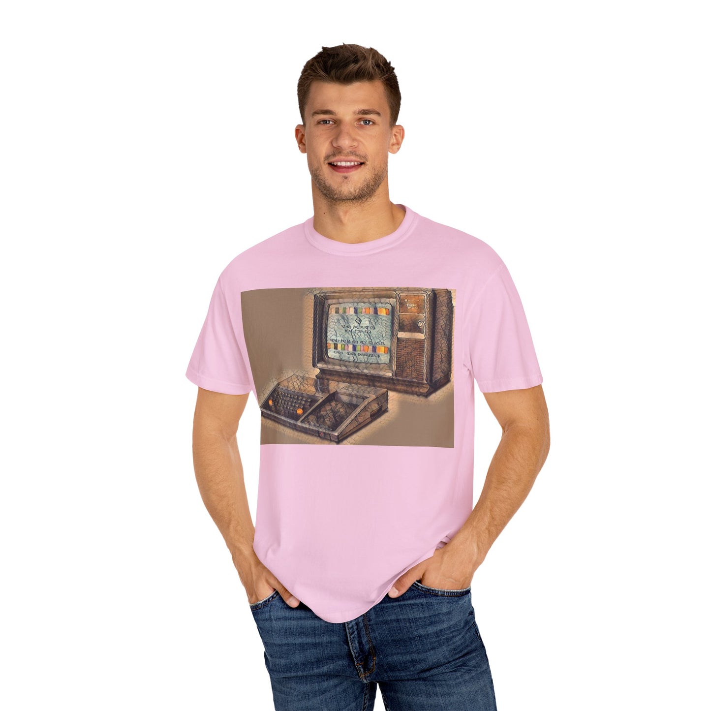 TI 99/4A Home Computer T-Shirt | Sepia/Color Art | Ideal for tech enthusiasts and collectors