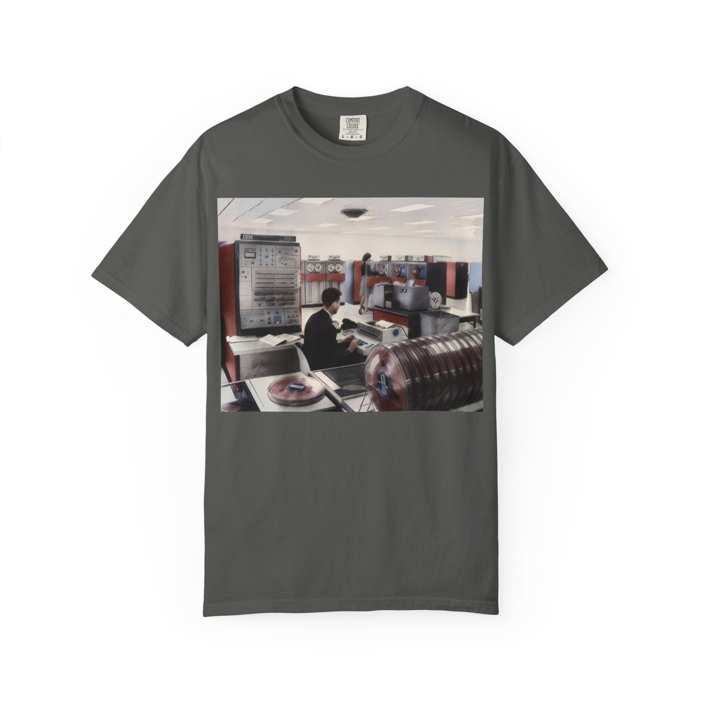 Classic Mainframe Computer T-Shirt - Ink Art Color