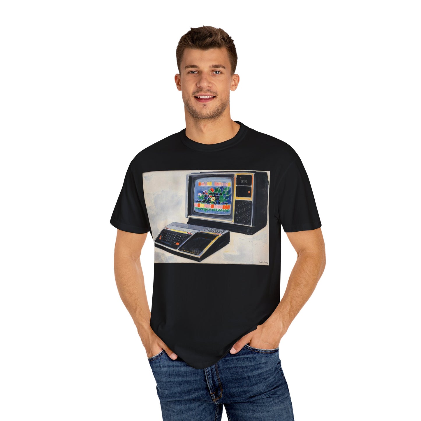 TI 99/4A Home Computer T-Shirt | Canvas Art Color | Ideal for tech enthusiasts and collectors