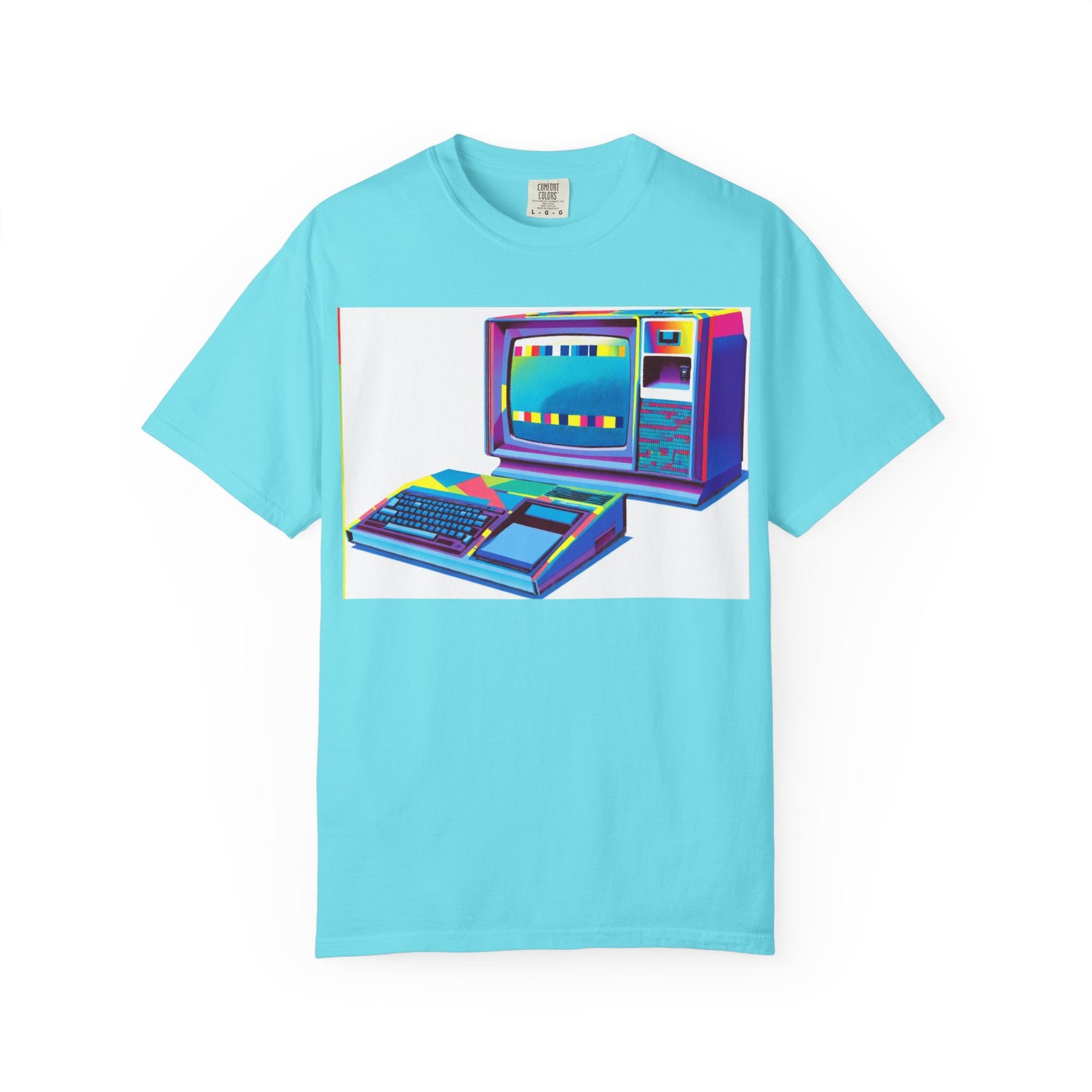 TI 99/4A Home Computer T-Shirt | Multi Color Modern Art | Ideal for tech enthusiasts and collectors