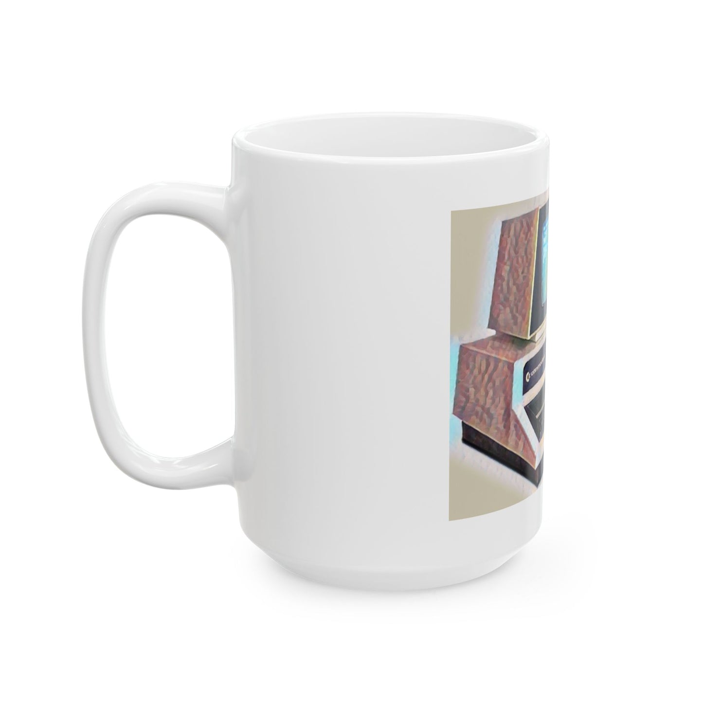 Vintage Computer Ceramic Mug | Retro PET Design | Perfect for Tech Lovers