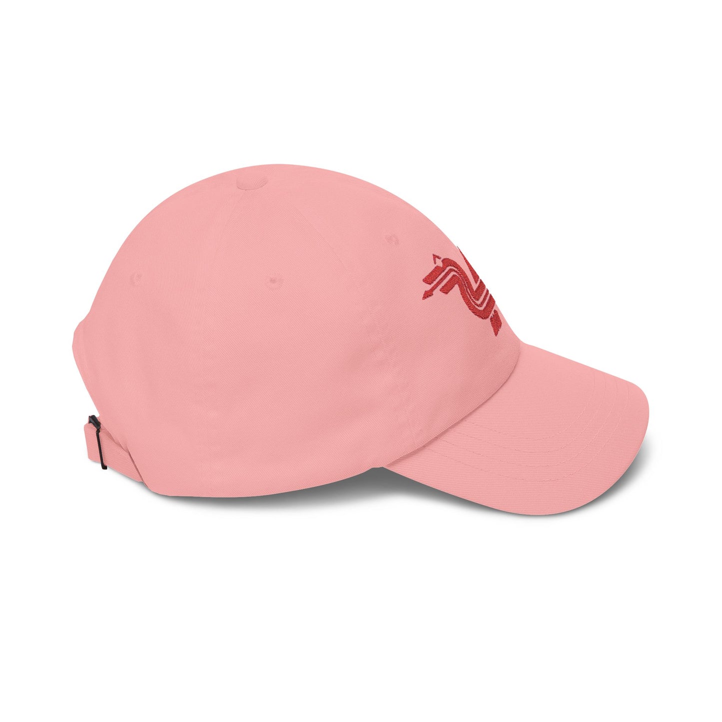 Dragon Computers Cap with Retro Red Winged Snake Logo - Vintage Athletic Baseball Hat