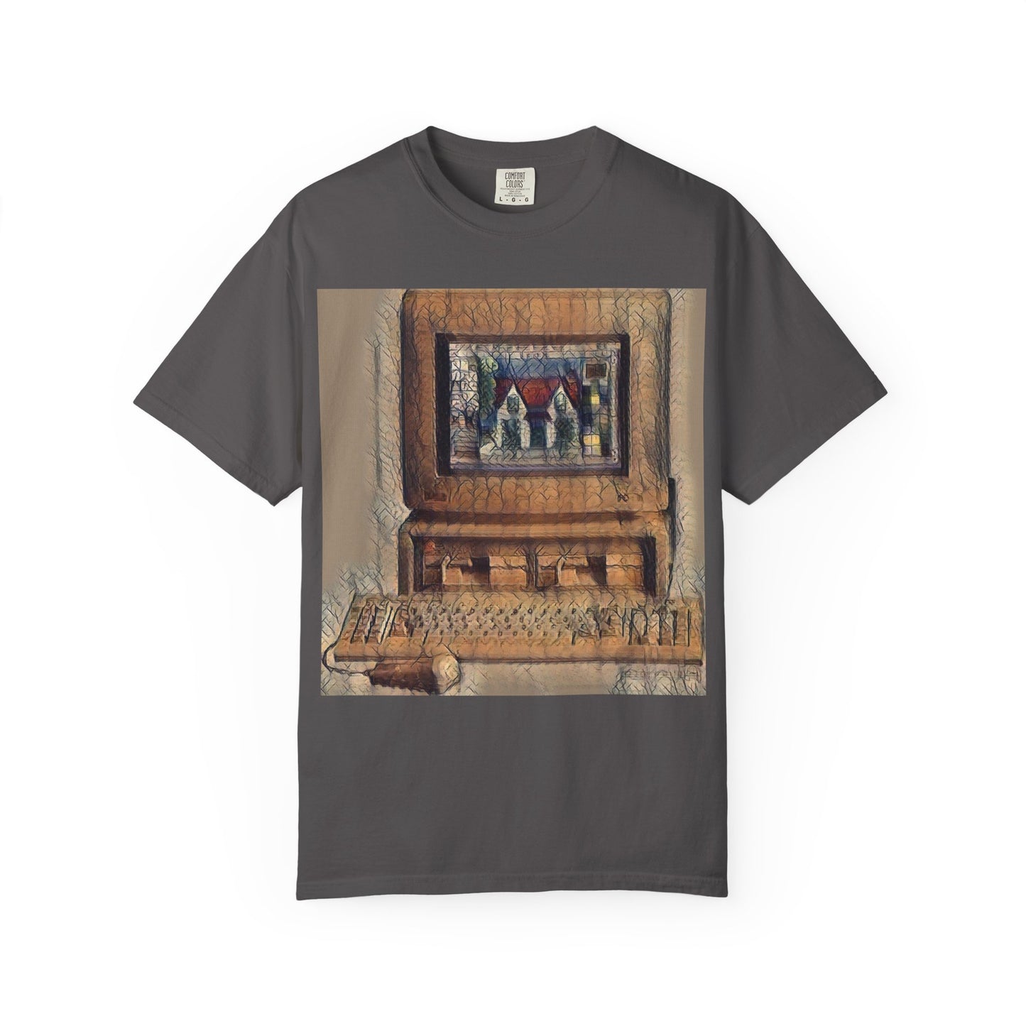 Classic business machine inspired T-Shirt | Faded Print Art | Ideal for tech enthusiasts and collectors