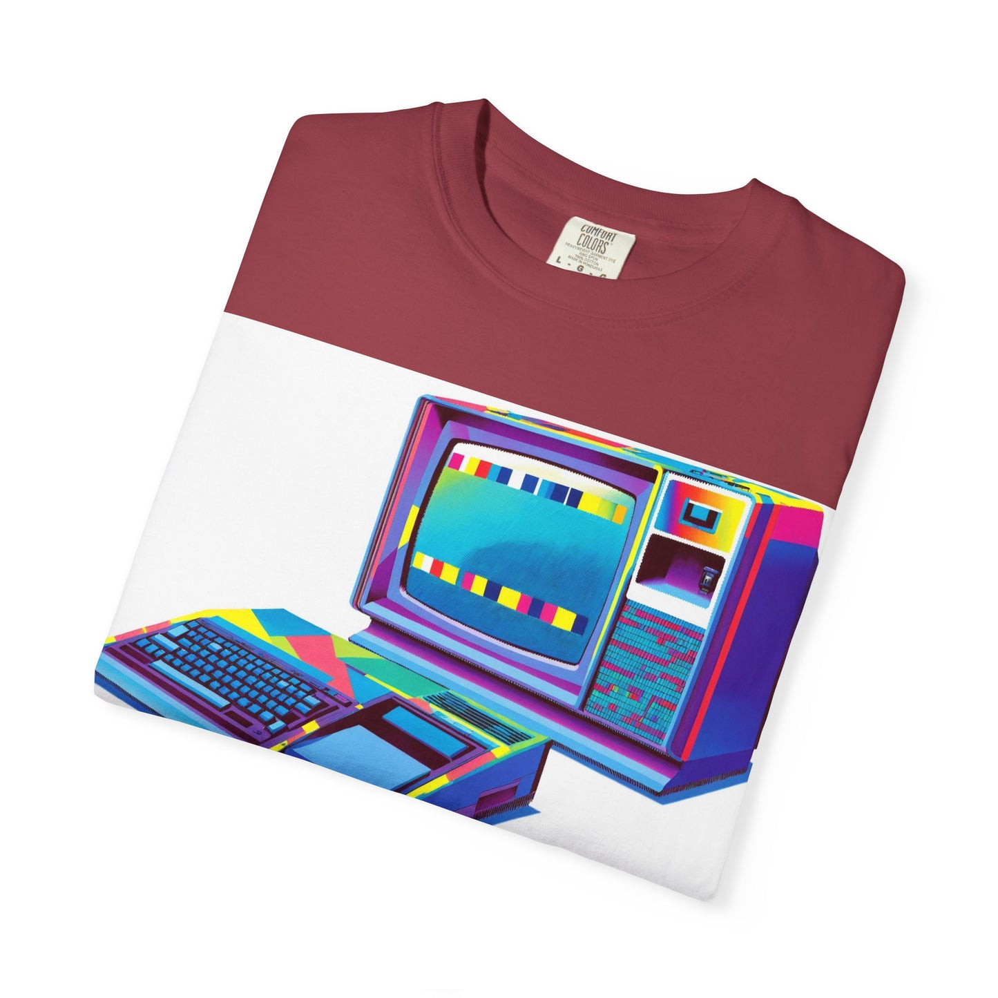 TI 99/4A Home Computer T-Shirt | Multi Color Modern Art | Ideal for tech enthusiasts and collectors