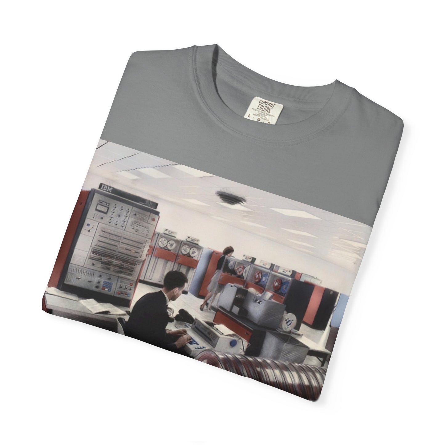Classic Mainframe Computer T-Shirt - Ink Art Color