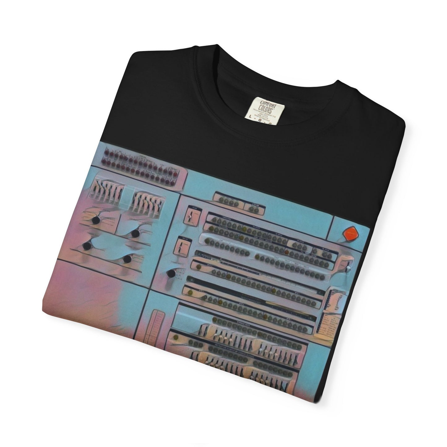 Classic Mainframe Computer Control Panel T-Shirt - Print Art Color