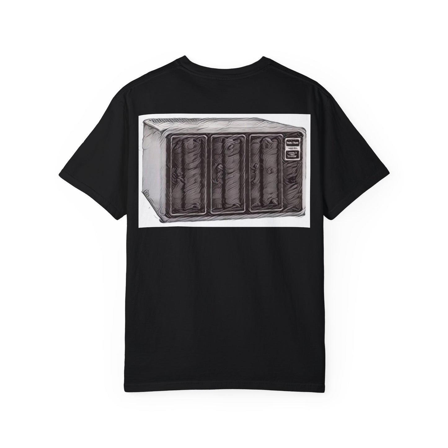 Classic Business Machine With Floppy Disk Bay T-Shirt - Ink Art Monochrome