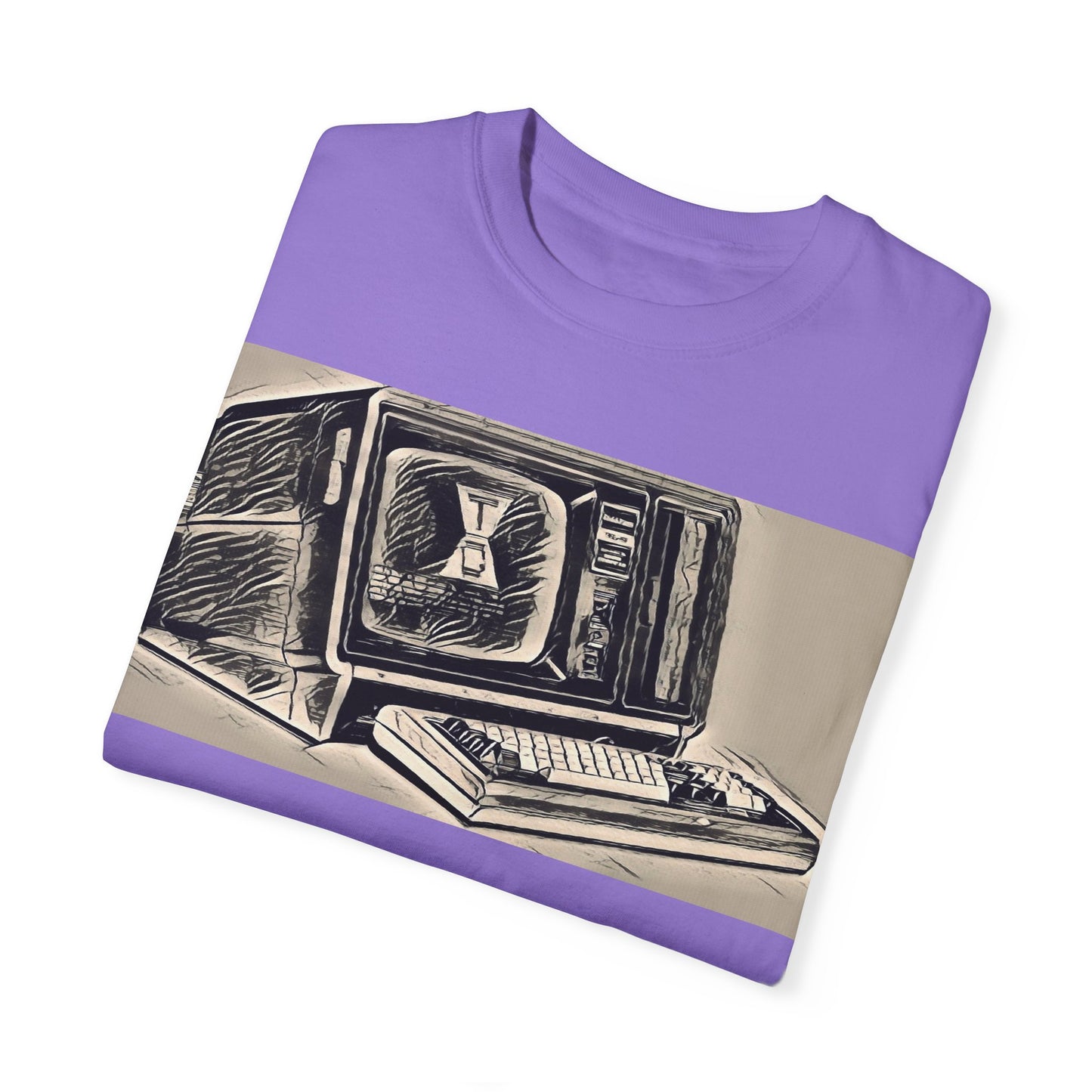 Classic Business Machine With Floppy Disk Bay T-Shirt - Ink Art Monochrome