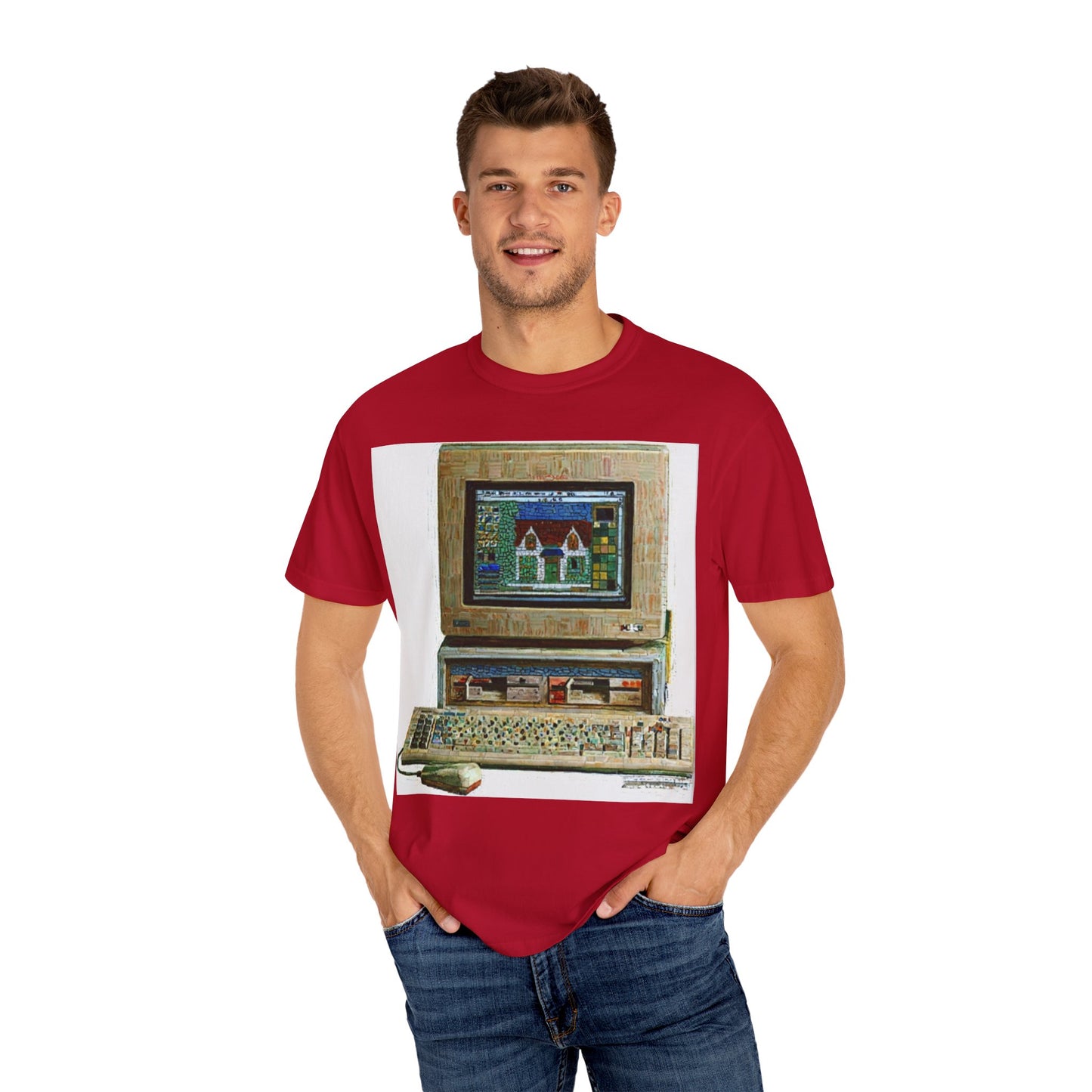 Classic business machine inspired T-Shirt | Oil Paint Art | Ideal for tech enthusiasts and collectors