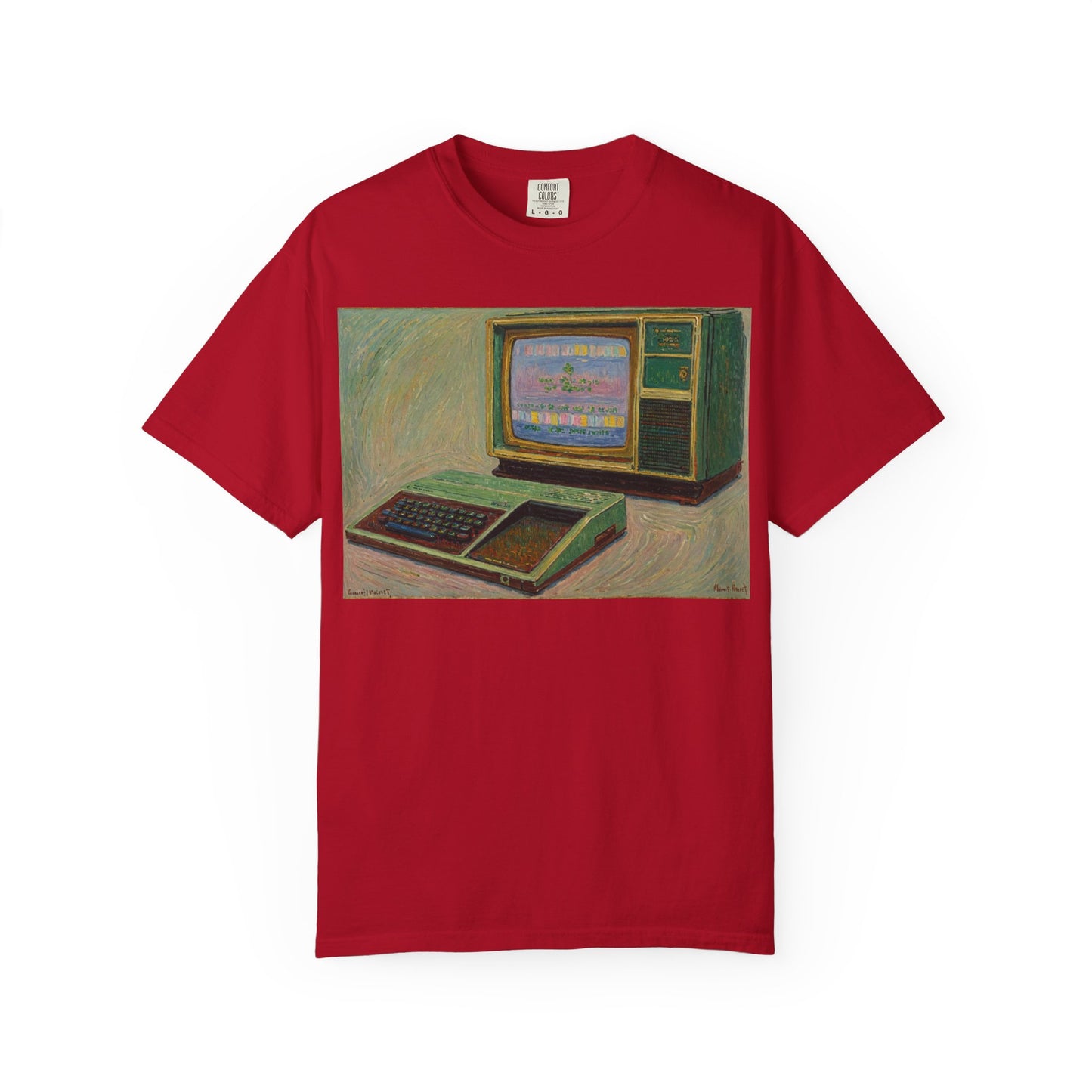 TI 99/4A Home Computer T-Shirt | Oil Art 2 | Ideal for tech enthusiasts and collectors