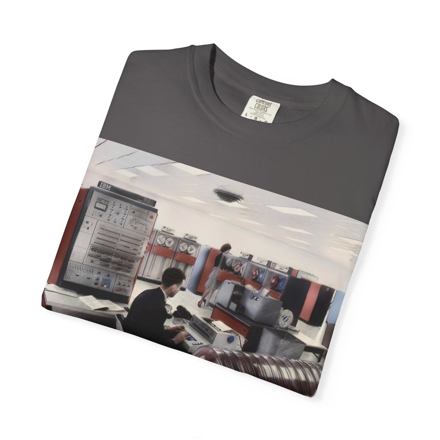 Classic Mainframe Computer T-Shirt - Ink Art Color