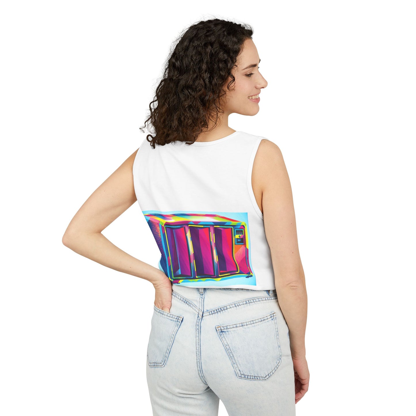 Business Machine Tank Top | Unisex Retro Graphic Tee for Tech Lovers, Summer Fashion, Gift for Nerds, Festival Wear, 80s Style