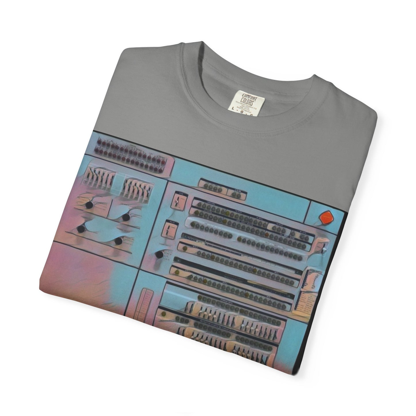 Classic Mainframe Computer Control Panel T-Shirt - Print Art Color