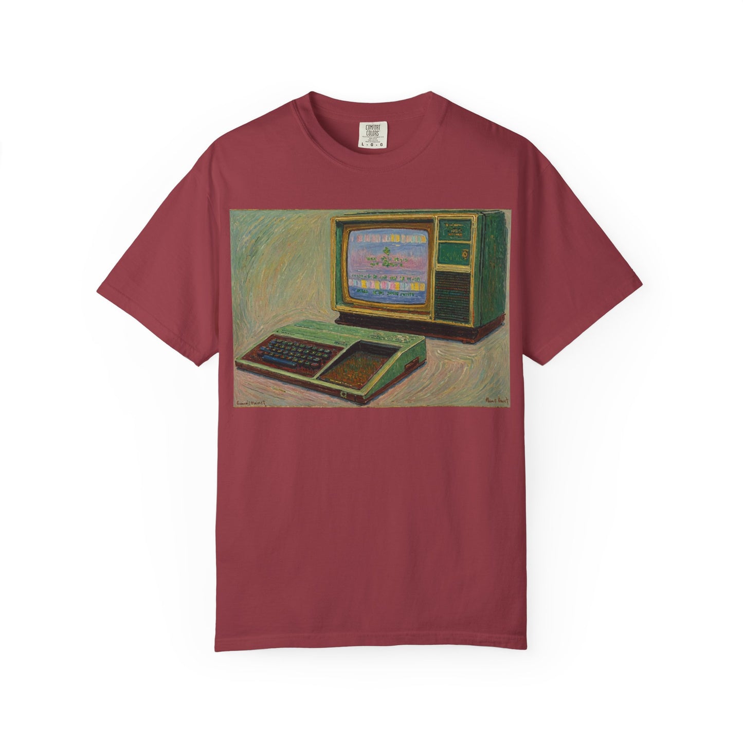 TI 99/4A Home Computer T-Shirt | Oil Art 2 | Ideal for tech enthusiasts and collectors