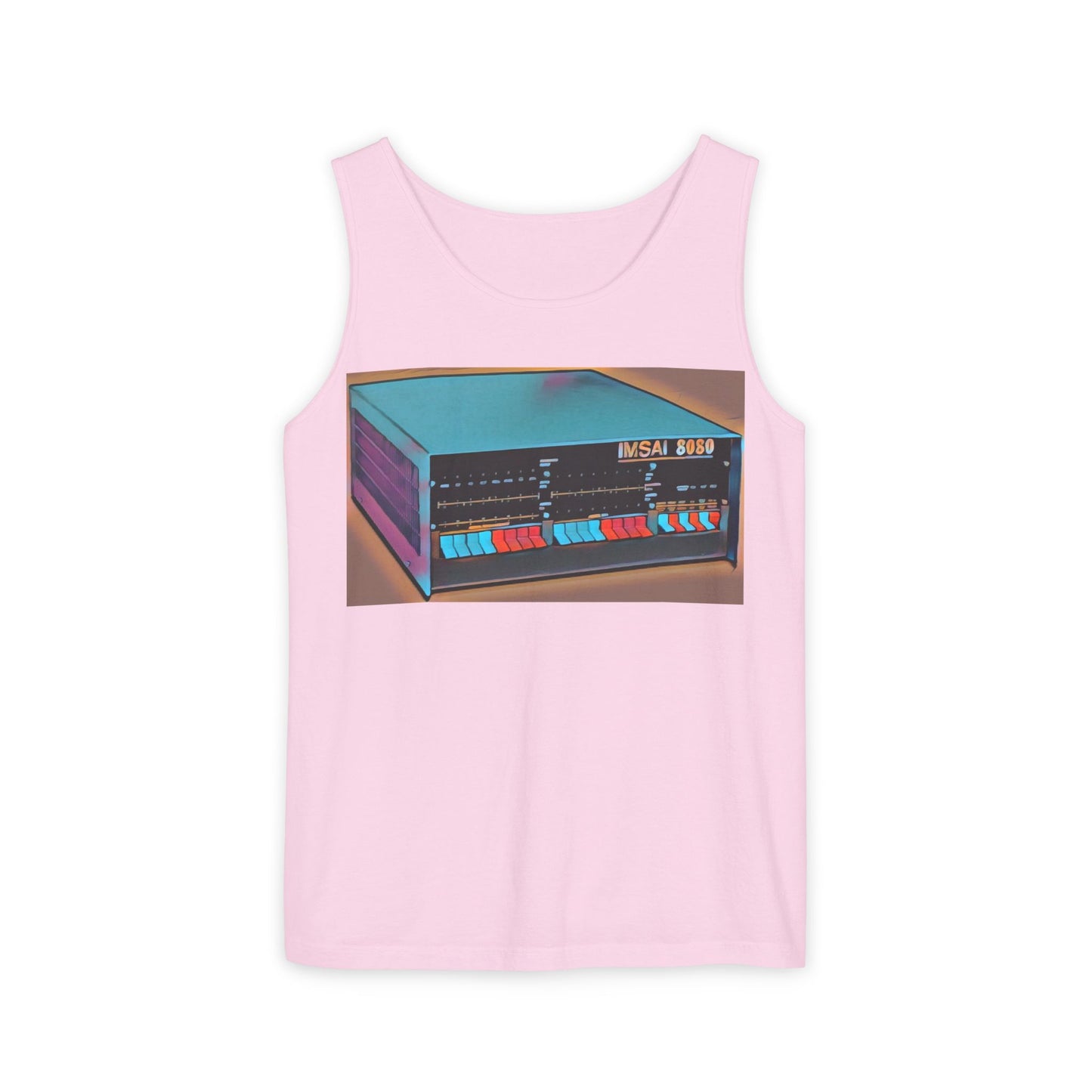 IMSAI 8080 Inspired Tank Top | Unisex Retro Graphic Tee for Tech Lovers, Summer Fashion, Gift for Nerds, Festival Wear, 80s Style