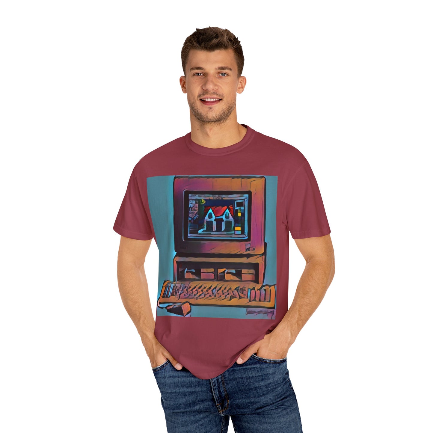 Classic business machine inspired T-Shirt | Color Print Art | Ideal for tech enthusiasts and collectors
