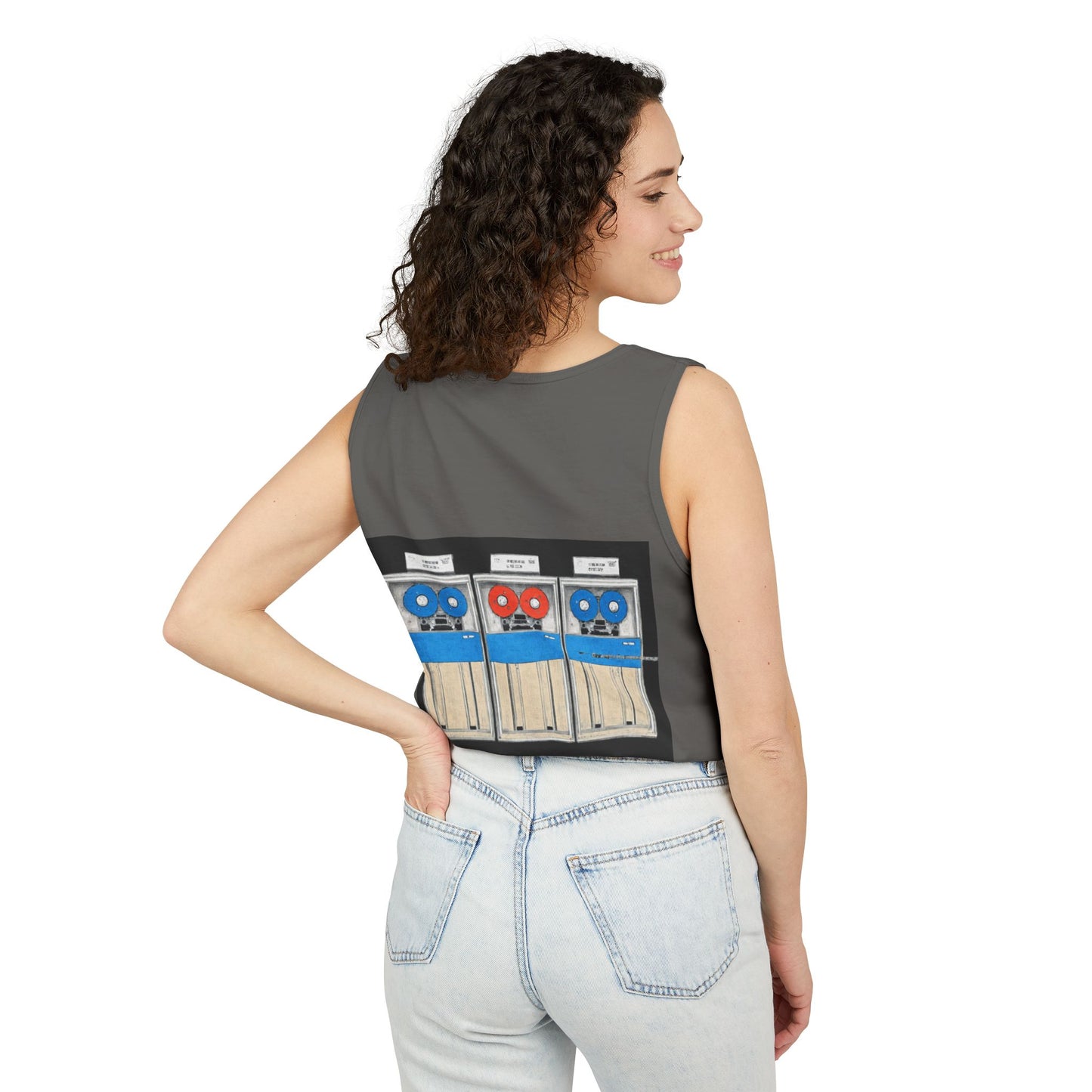 Mainframe Inspired Tank Top | Unisex Retro Graphic Tee for Tech Lovers, Summer Fashion, Gift for Nerds, Festival Wear, 80s Style
