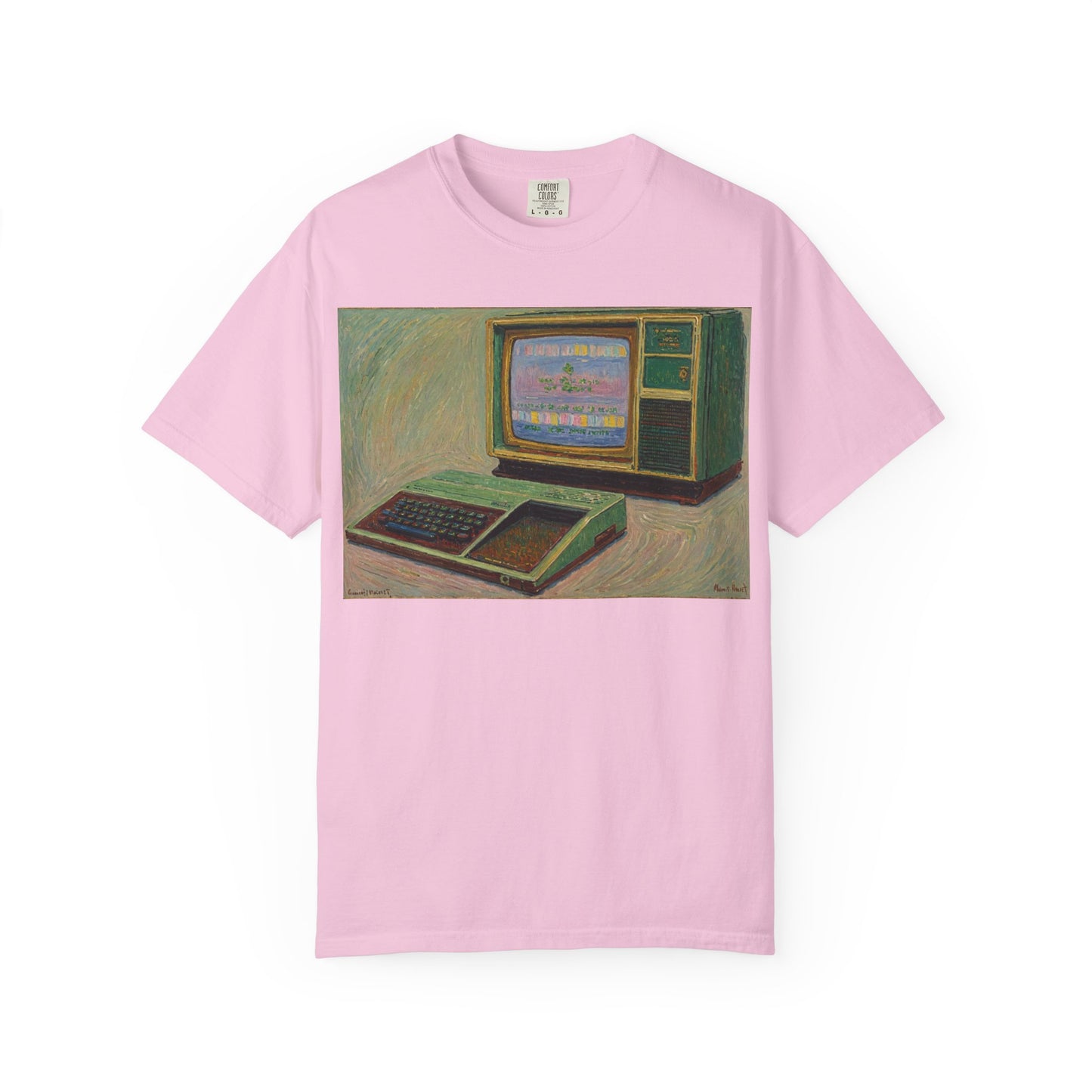 TI 99/4A Home Computer T-Shirt | Oil Art 2 | Ideal for tech enthusiasts and collectors