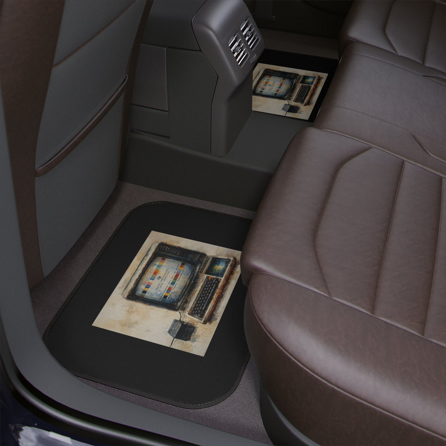 TI-99/4A Computer Inspired Car Floor Mat, Base Style, Retro Auto Accessories, Unique Gift for Tech Lovers, Fun Car Decor, Nostalgic Home Decor