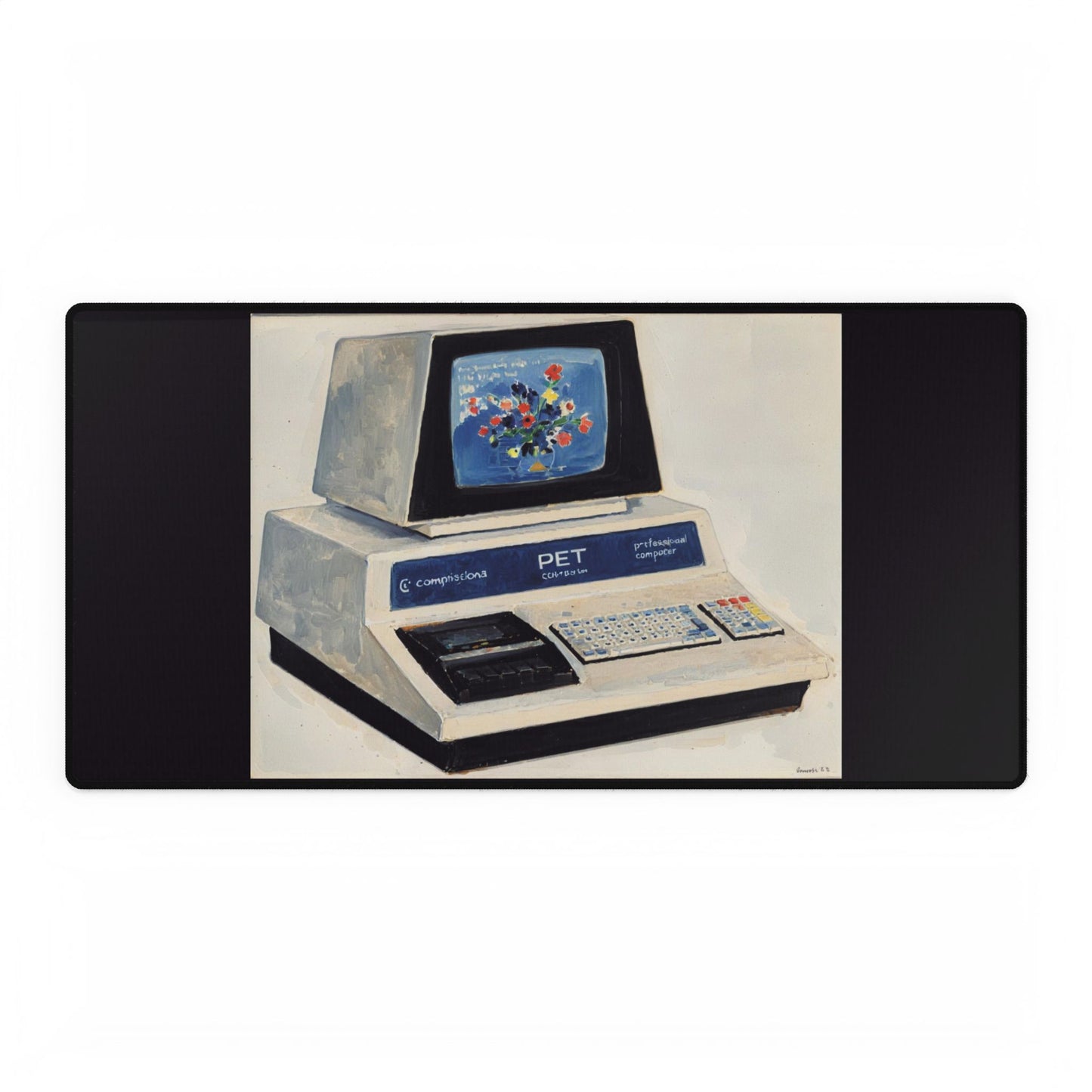 COMMODORE PET Inspired Office Desk Mat, Retro Desk Pad, Unique Workspace Decor, Computer Accessories, Gift for Professionals