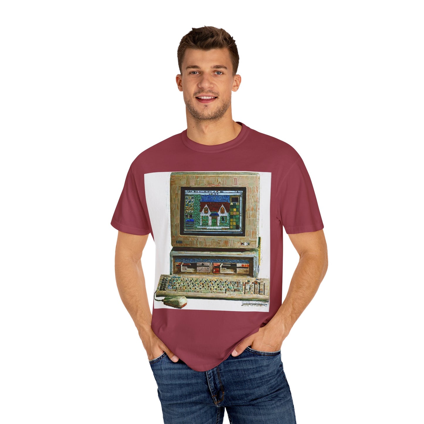Classic business machine inspired T-Shirt | Oil Paint Art | Ideal for tech enthusiasts and collectors