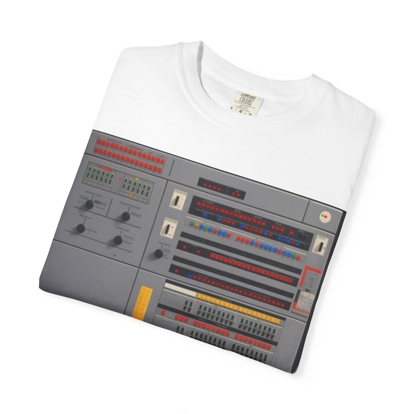 Classic Mainframe Computer Control Panel T-Shirt - Pixel Art Color