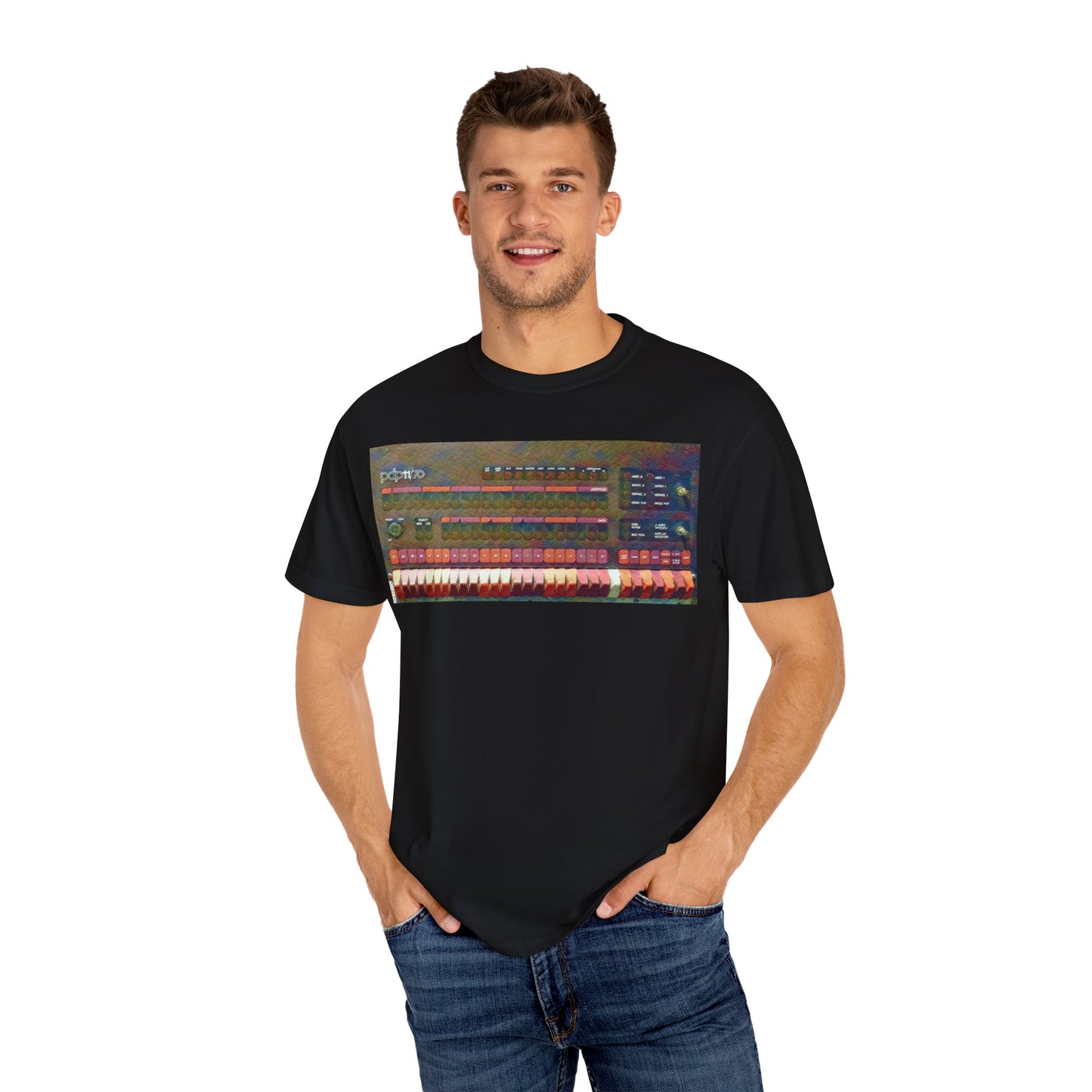 Classic Mini Computer T-Shirt - Paint Art Color