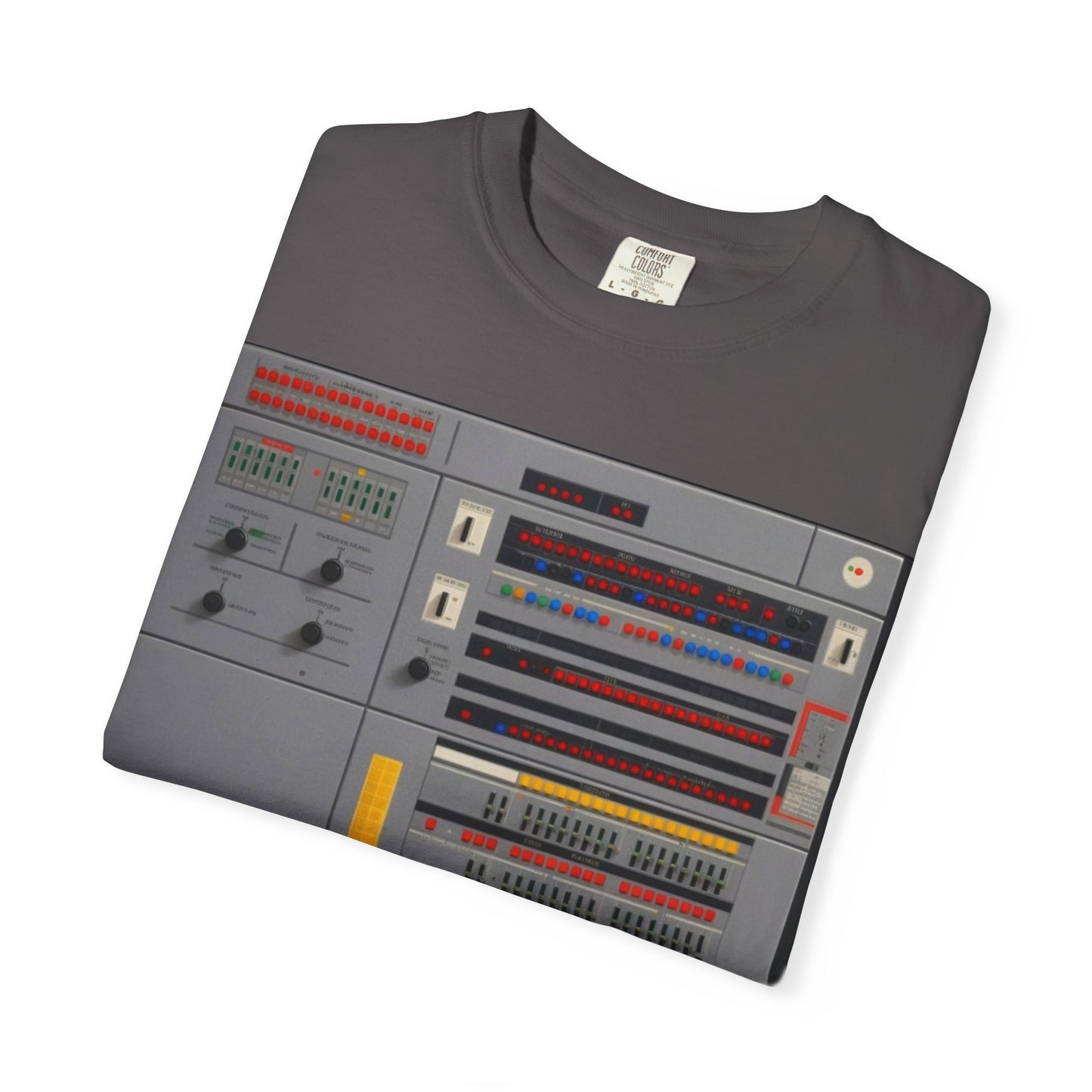 Classic Mainframe Computer Control Panel T-Shirt - Pixel Art Color