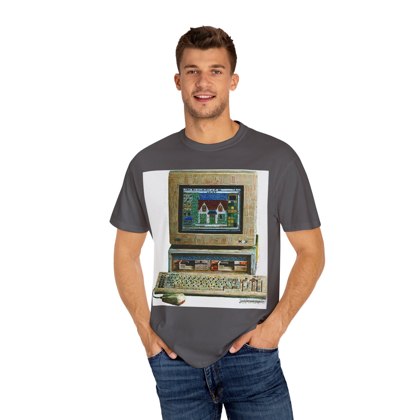 Classic business machine inspired T-Shirt | Oil Paint Art | Ideal for tech enthusiasts and collectors