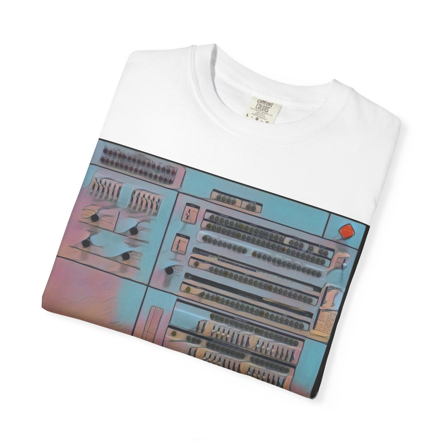 Classic Mainframe Computer Control Panel T-Shirt - Print Art Color