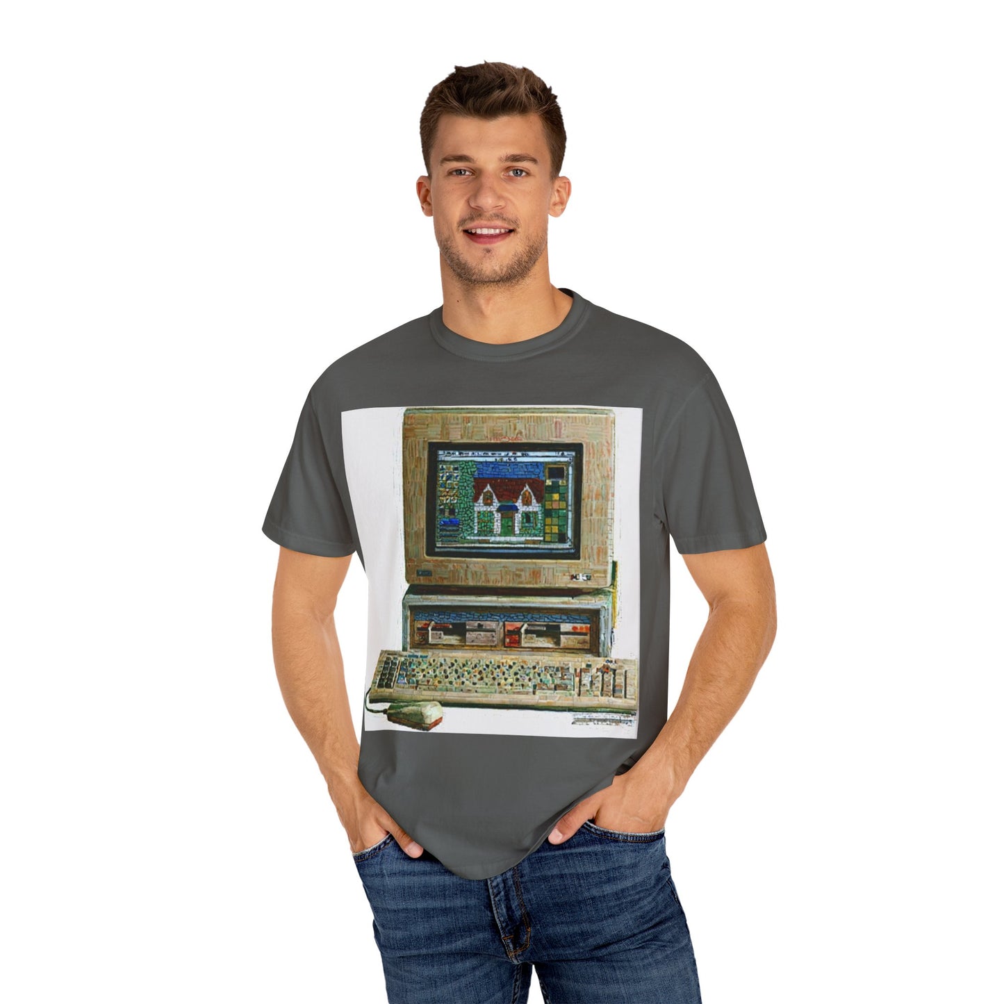 Classic business machine inspired T-Shirt | Oil Paint Art | Ideal for tech enthusiasts and collectors