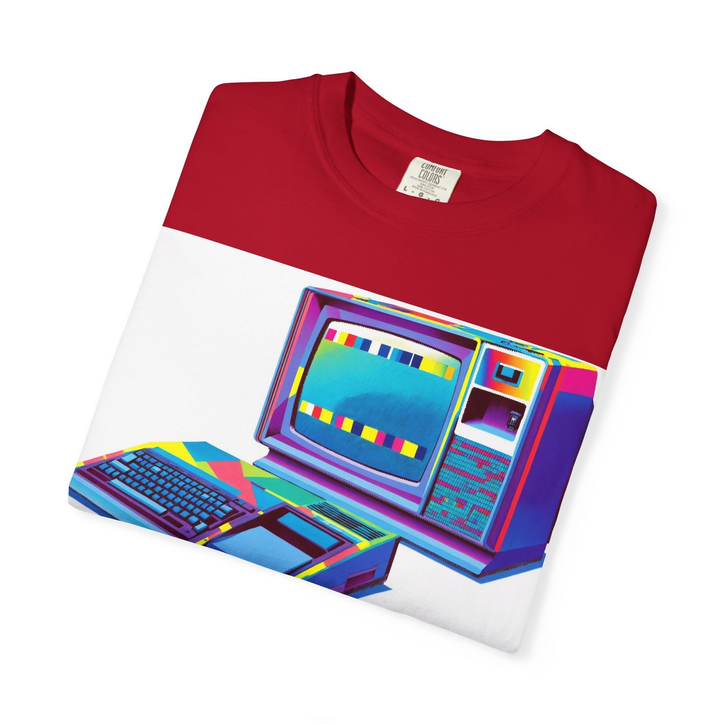 TI 99/4A Home Computer T-Shirt | Multi Color Modern Art | Ideal for tech enthusiasts and collectors