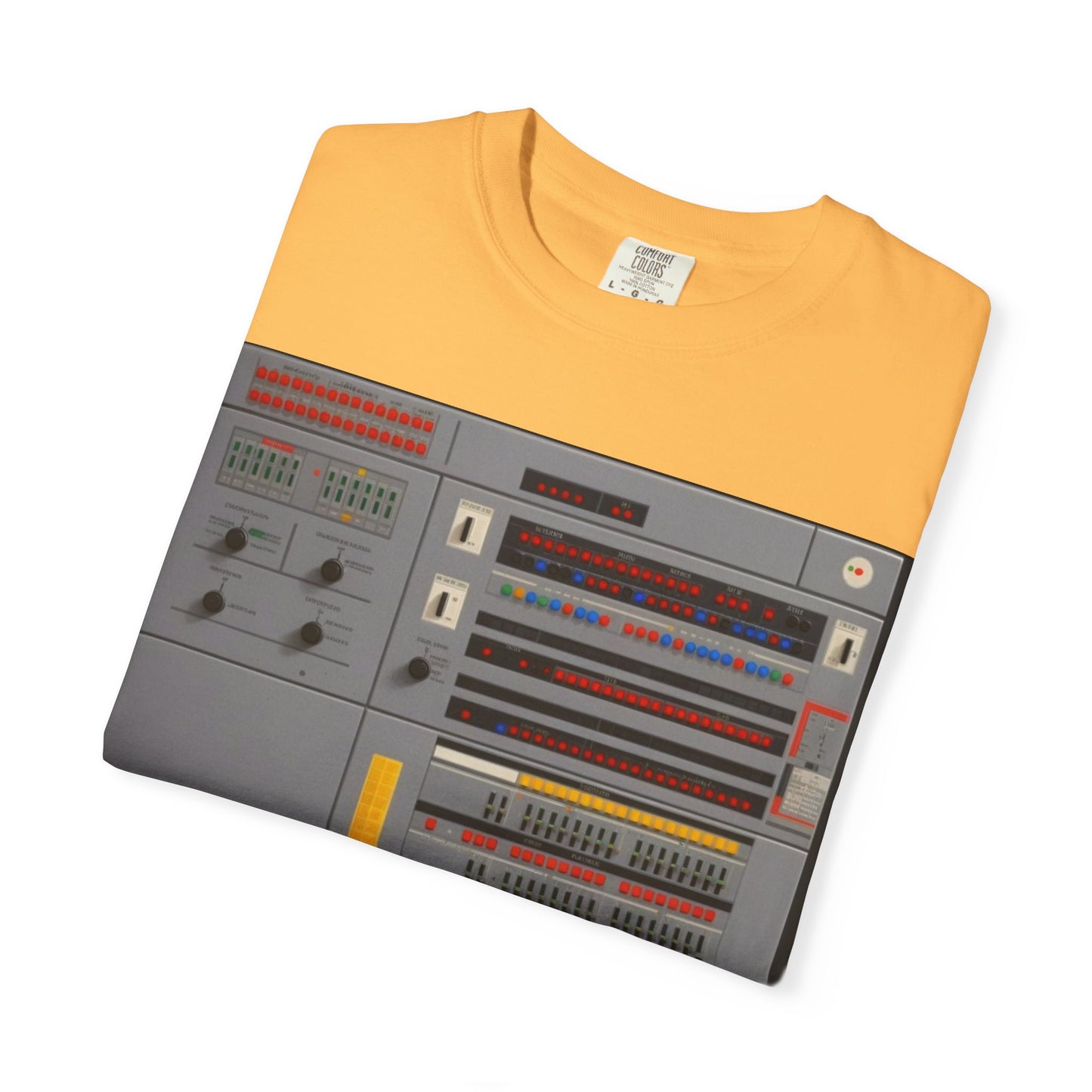 Classic Mainframe Computer Control Panel T-Shirt - Pixel Art Color