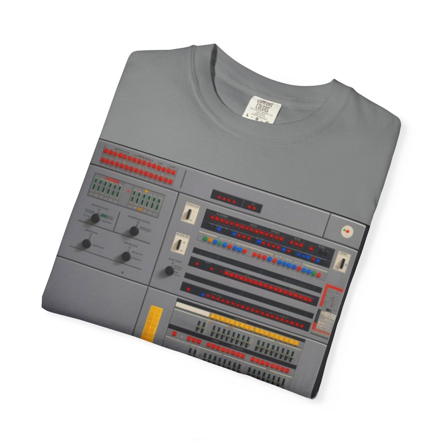 Classic Mainframe Computer Control Panel T-Shirt - Pixel Art Color