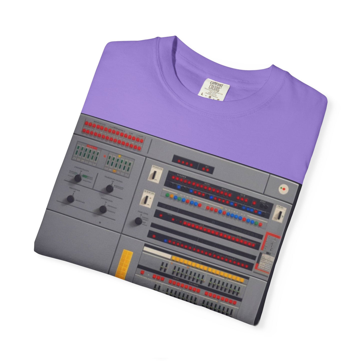 Classic Mainframe Computer Control Panel T-Shirt - Pixel Art Color