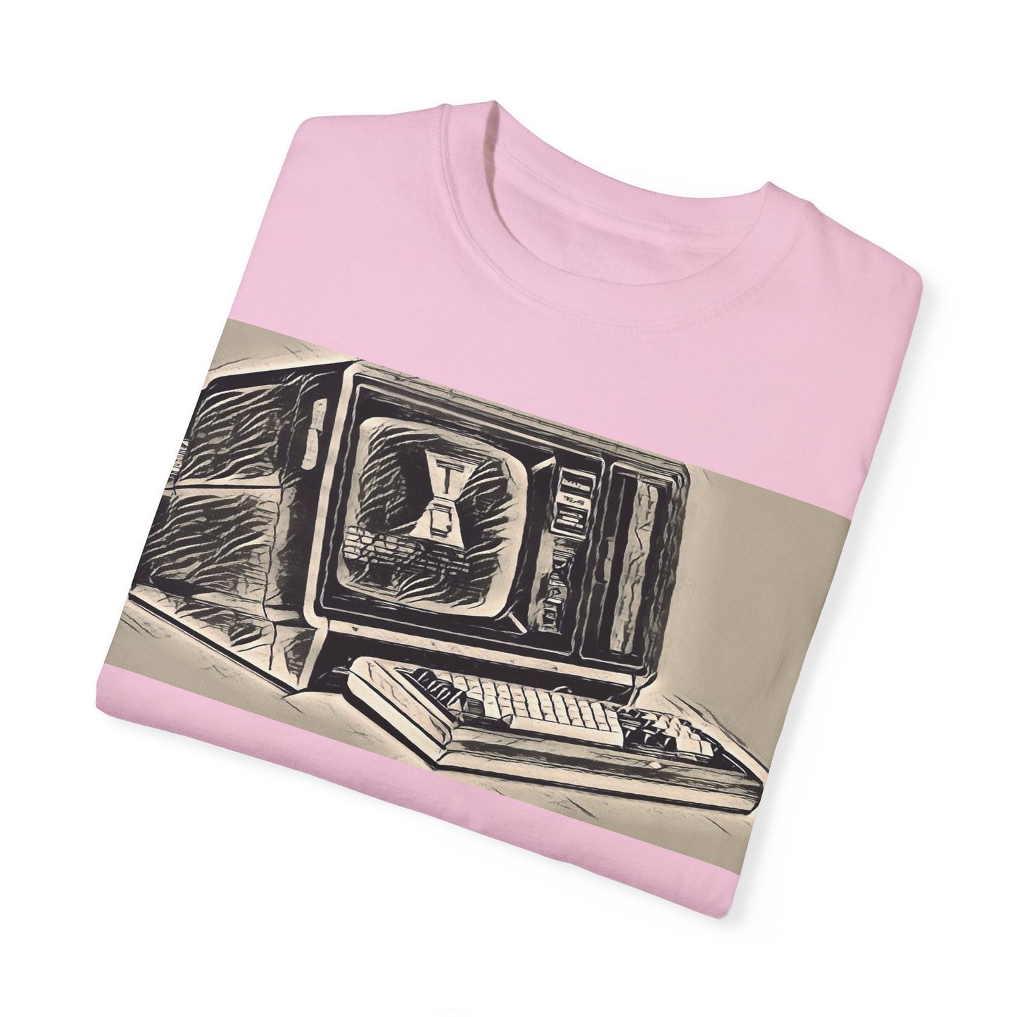 Classic Business Machine With Floppy Disk Bay T-Shirt - Ink Art Monochrome