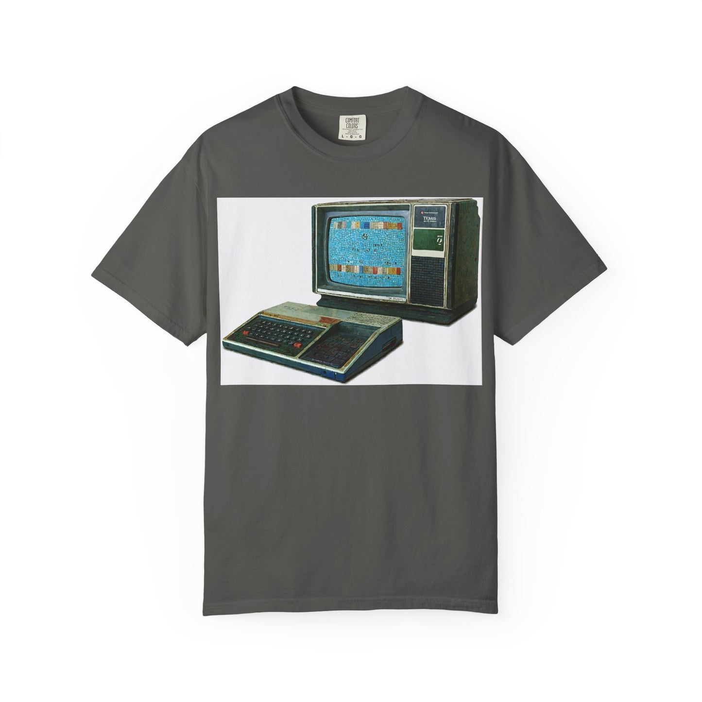 TI 99/4A Home Computer T-Shirt | Mosaic Art Color | Ideal for tech enthusiasts and collectors