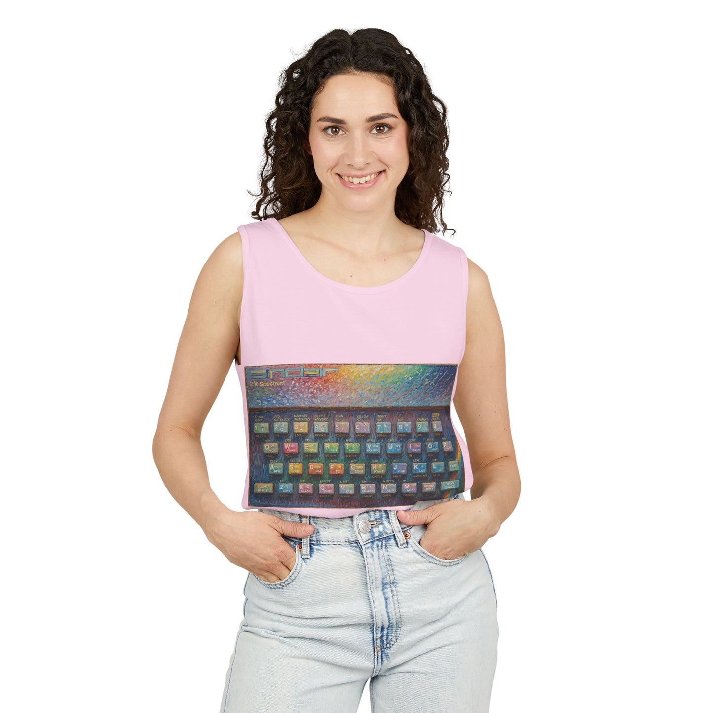 SINCLAIR ZX Spectrum Inspired Tank Top | Unisex Retro Graphic Tee for Tech Lovers, Summer Fashion, Gift for Nerds, Festival Wear, 80s Style