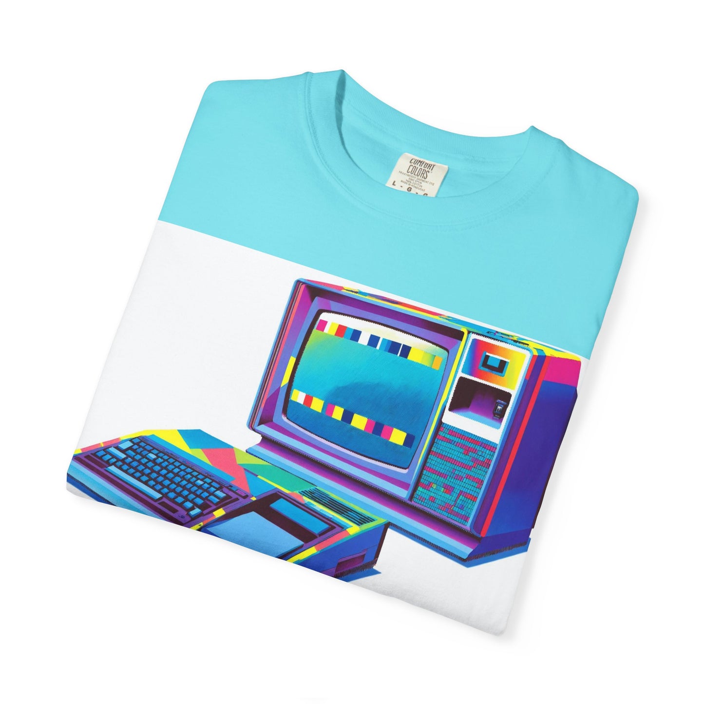 TI 99/4A Home Computer T-Shirt | Multi Color Modern Art | Ideal for tech enthusiasts and collectors